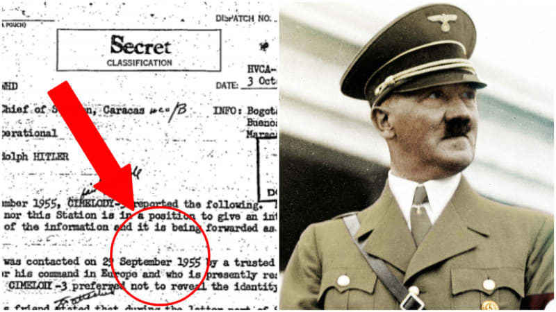 FOTO: Tajné dokumenty CIA odhalily, že je Hitler stále naživu! Podívejte se na důkaz!