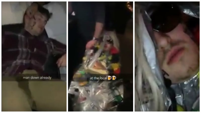 VIDEO: Týpek omdlel, ale kamarádi ho stejně vzali na párty. A všechno natočili!
