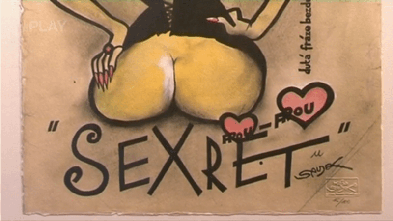 VIDEO: Vernisáž jen pro dospělé! Erotickou výstavu pornokreseb Káji Saudka upořádaly jeho děti