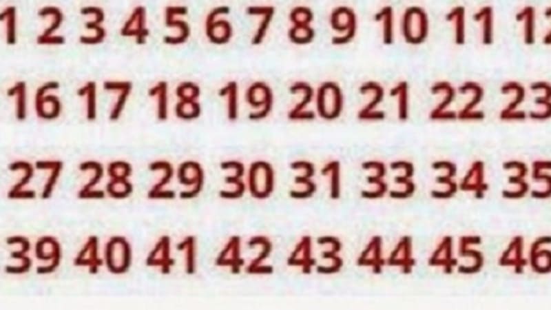 FOTO: Optická hádanka, kterou do 10 vteřin vyluští jen nejchytřejší lidé světa! Najdete na obrázku chybějící číslo?
