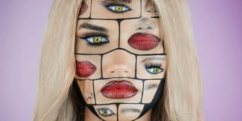 Brutální optické klamy od šikovné make-up artistky.