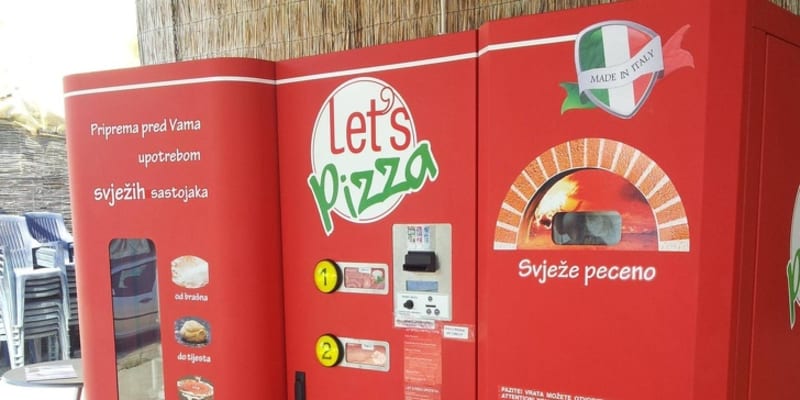Tento automat na pizzu najdete v Chorvatsku.