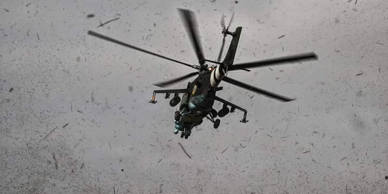 Vrtulník ukrajinské armády