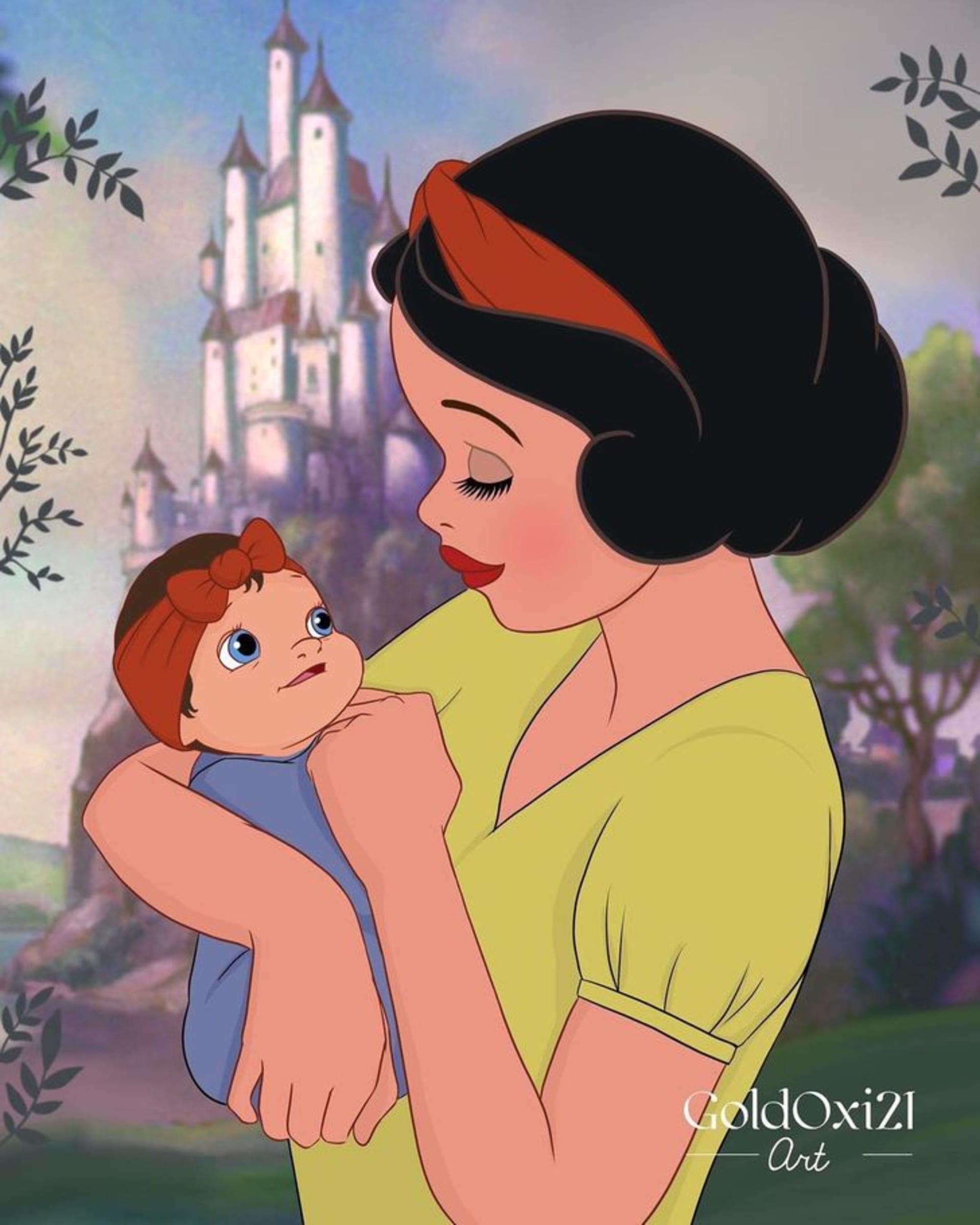 Postavy od Disneyho jako single rodiče 9