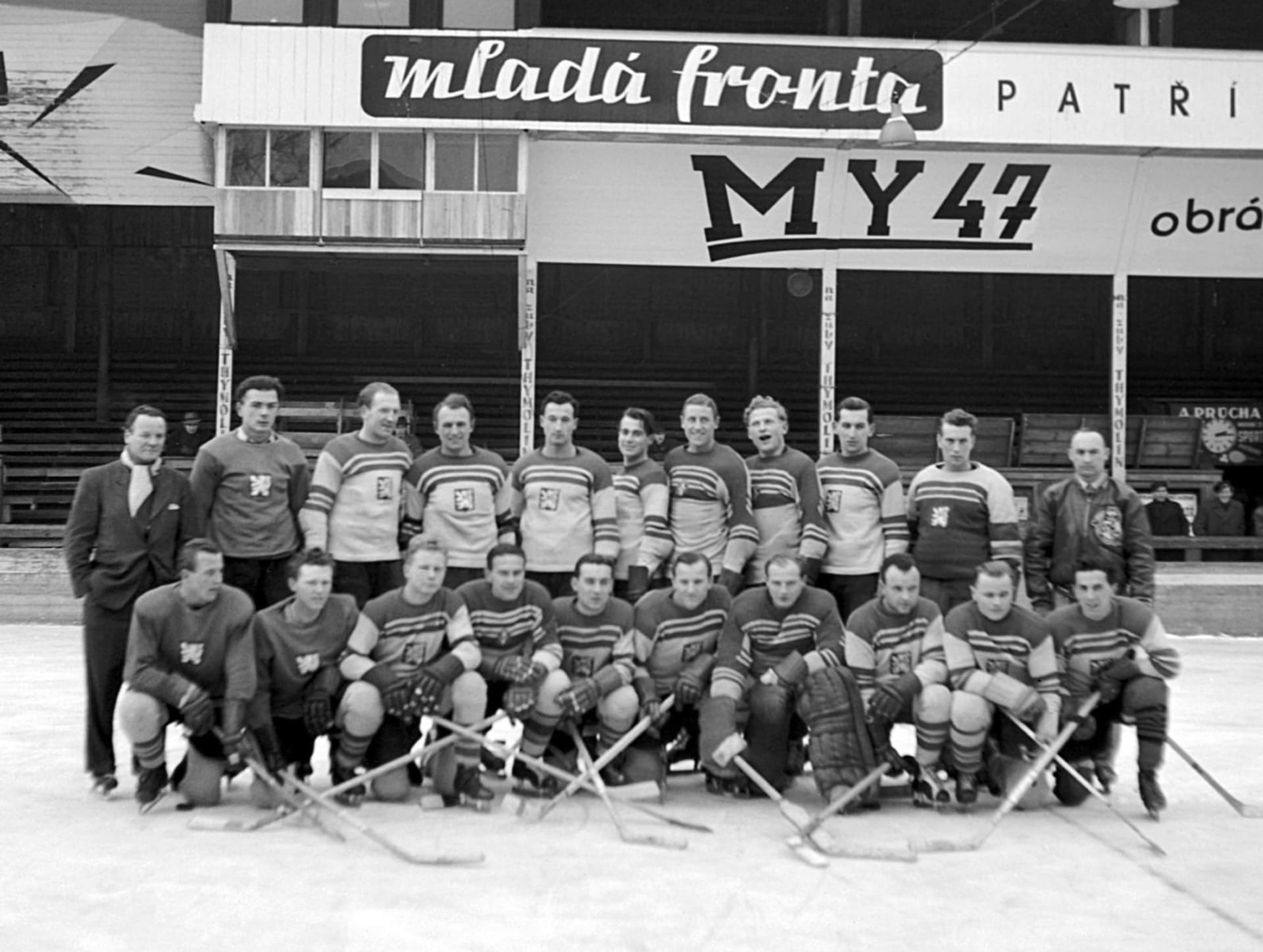 Českoslovenští mistři světa z roku 1947 taky hráli trochu jiný hokej, než známe dnes.
