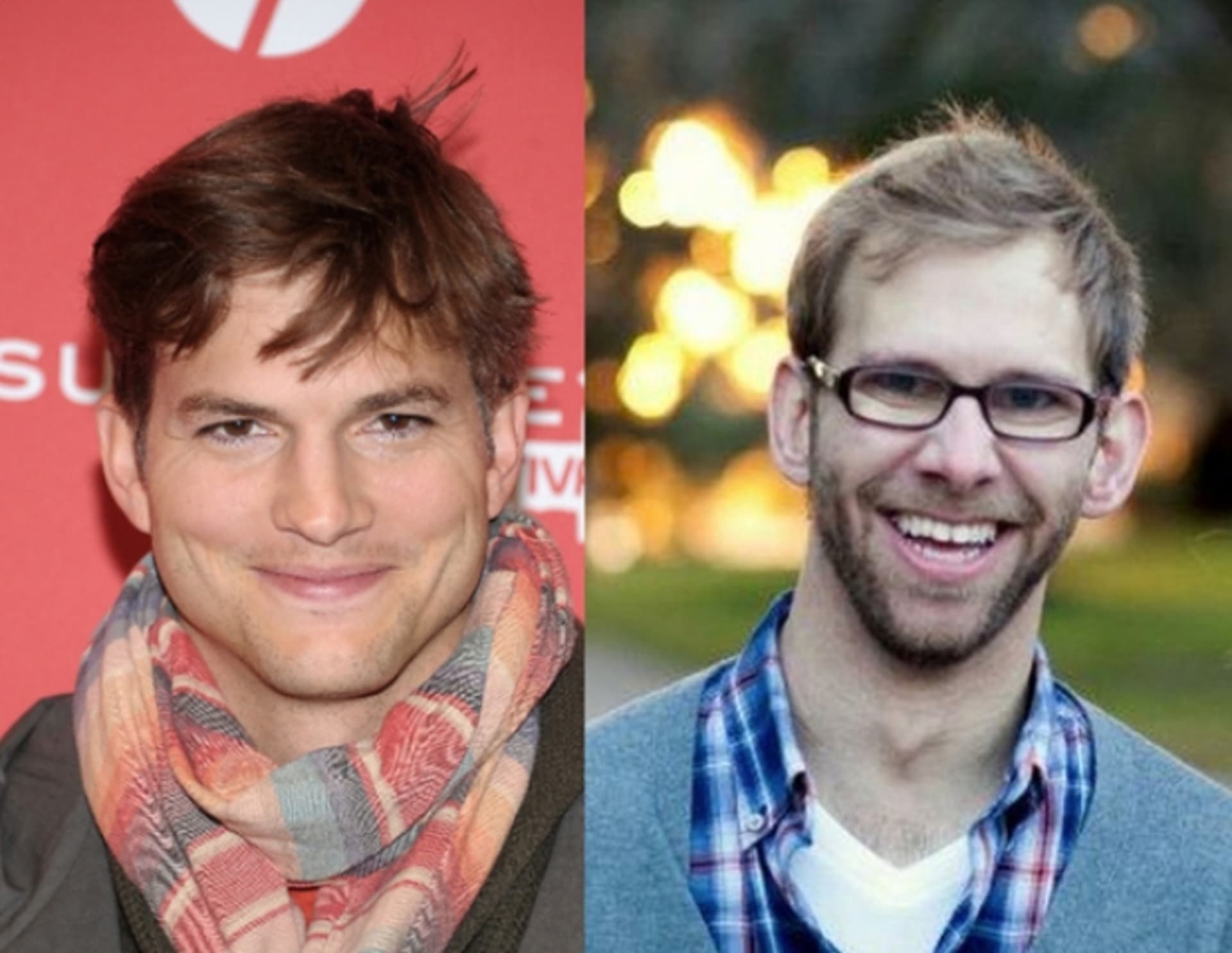Slavný herec Ashton Kutcher a jeho bratr Michael