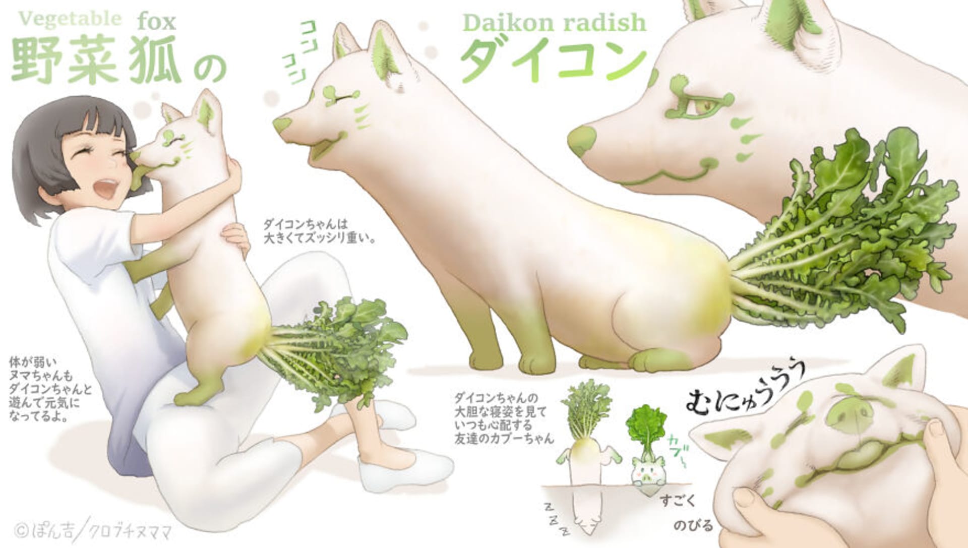 Kombinace zvířat se zeleninou 13
