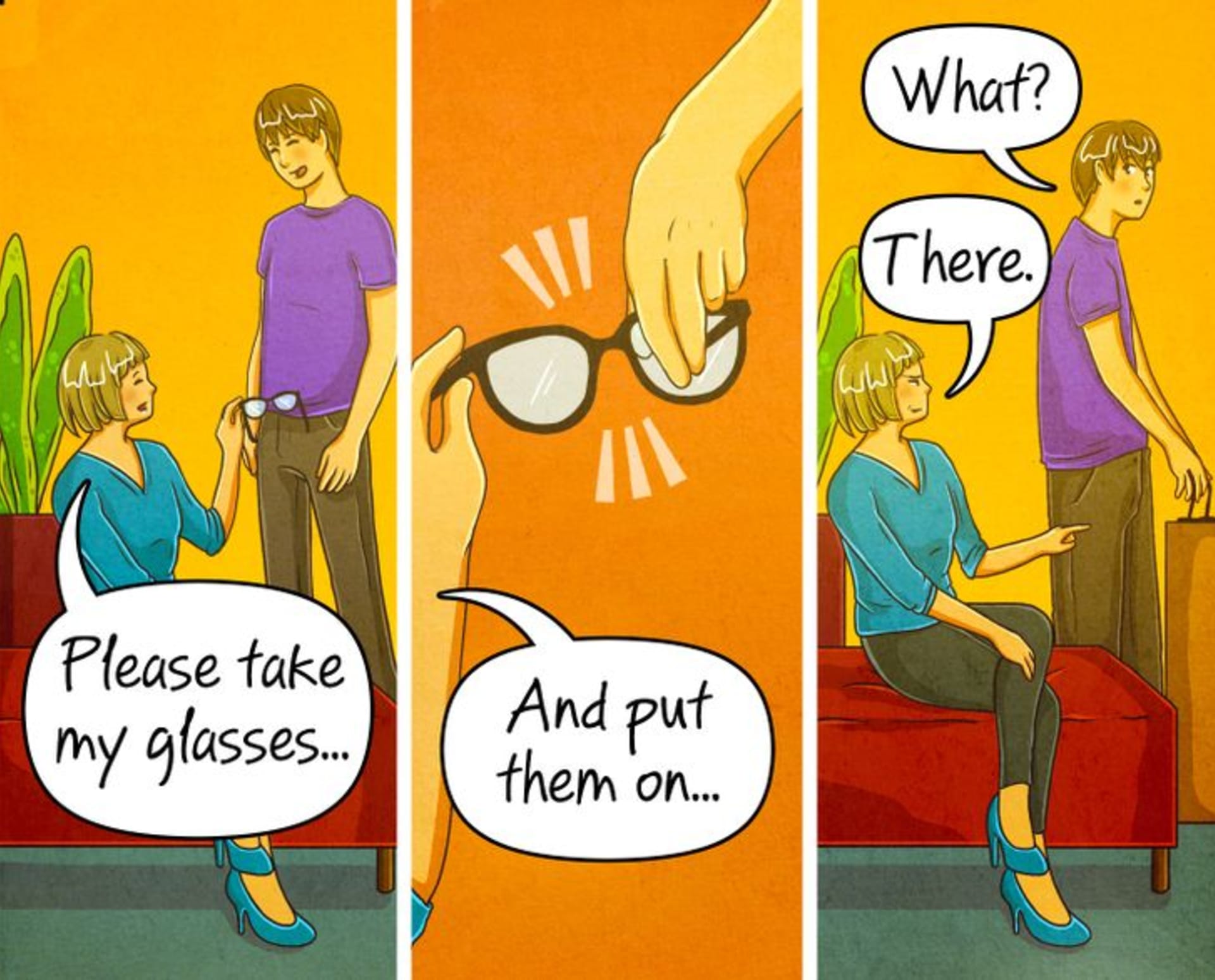 Těžké situace, se kterými se musí vypořádávat lidé s brýlemi 14
