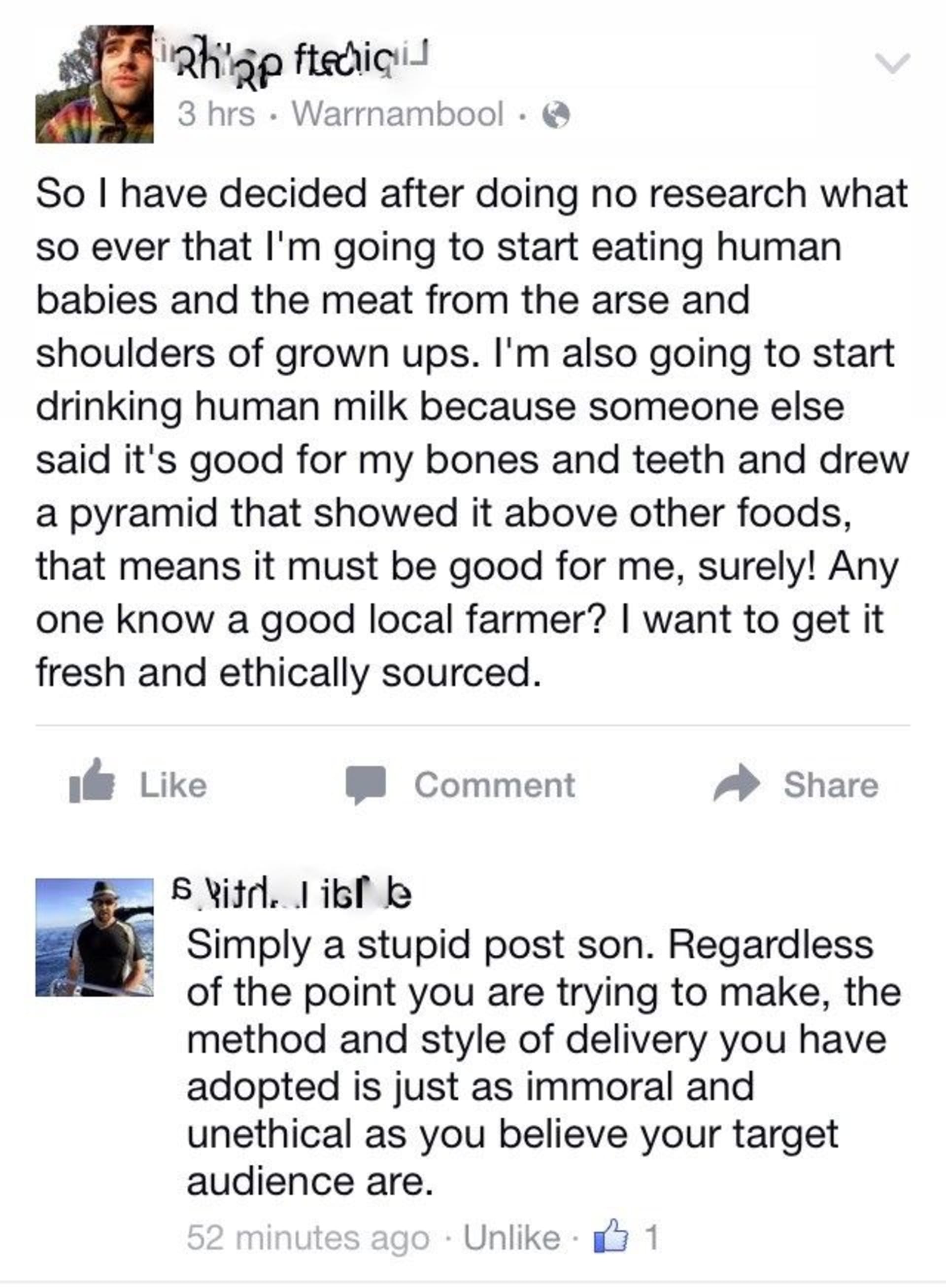 Tátovi se nelíbí, že je ze syna vegan.