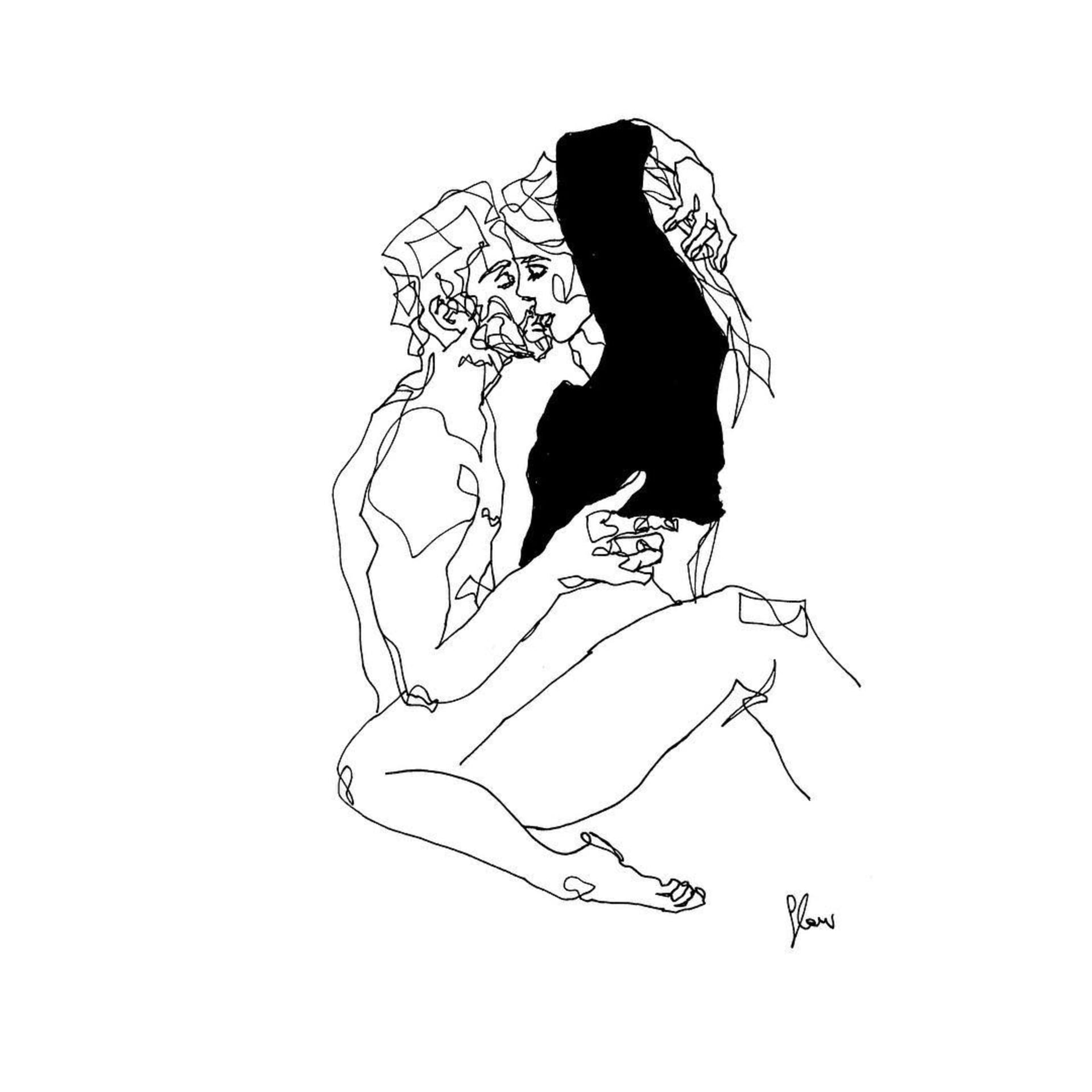 Ilustrace, které znázorňují sex z pohledu ženy. 1