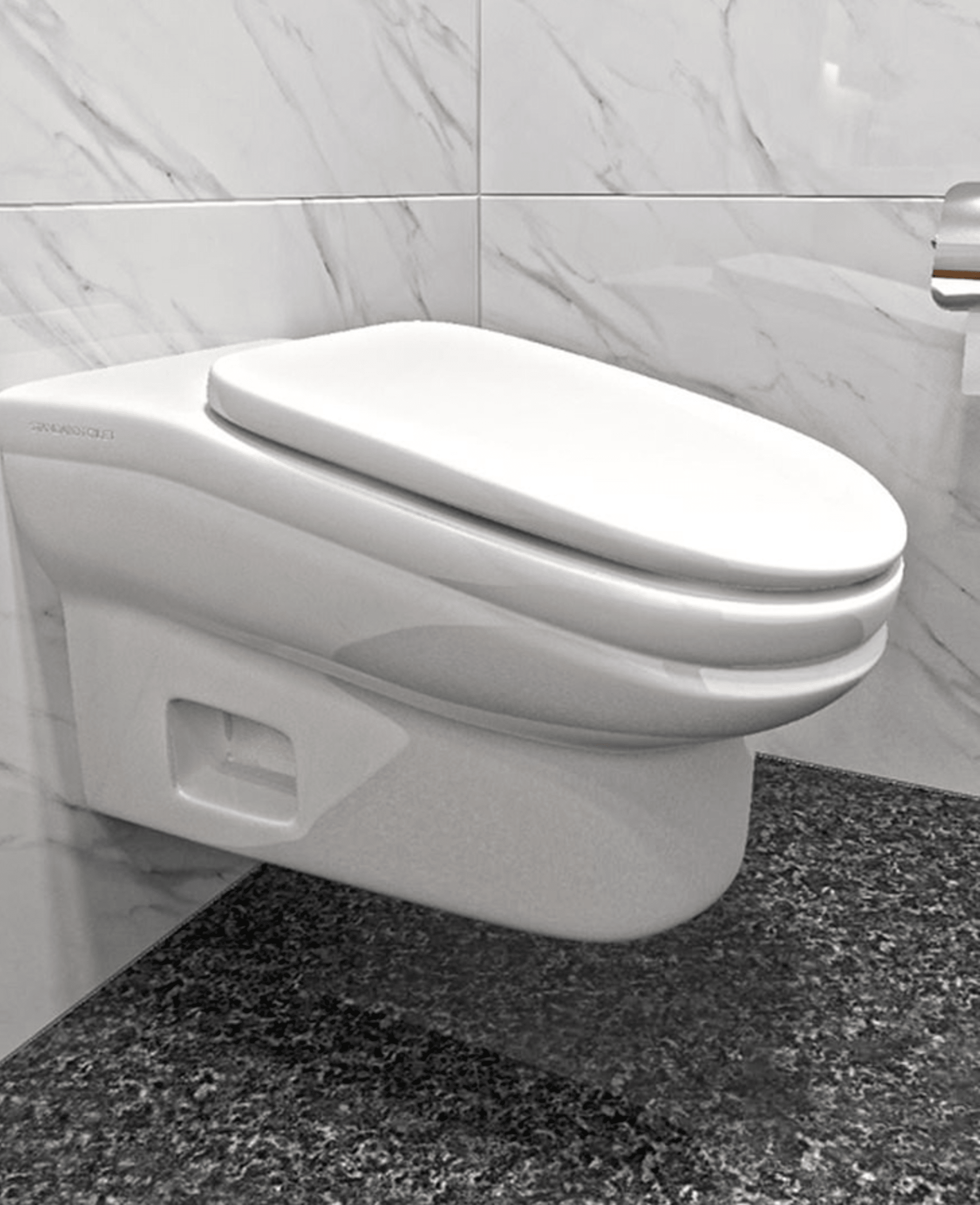 Záchodové prkénko je navrženo tak, aby se na něm po 5 minutách nedalo sedět, a vy tak neztráceli čas na záchodě