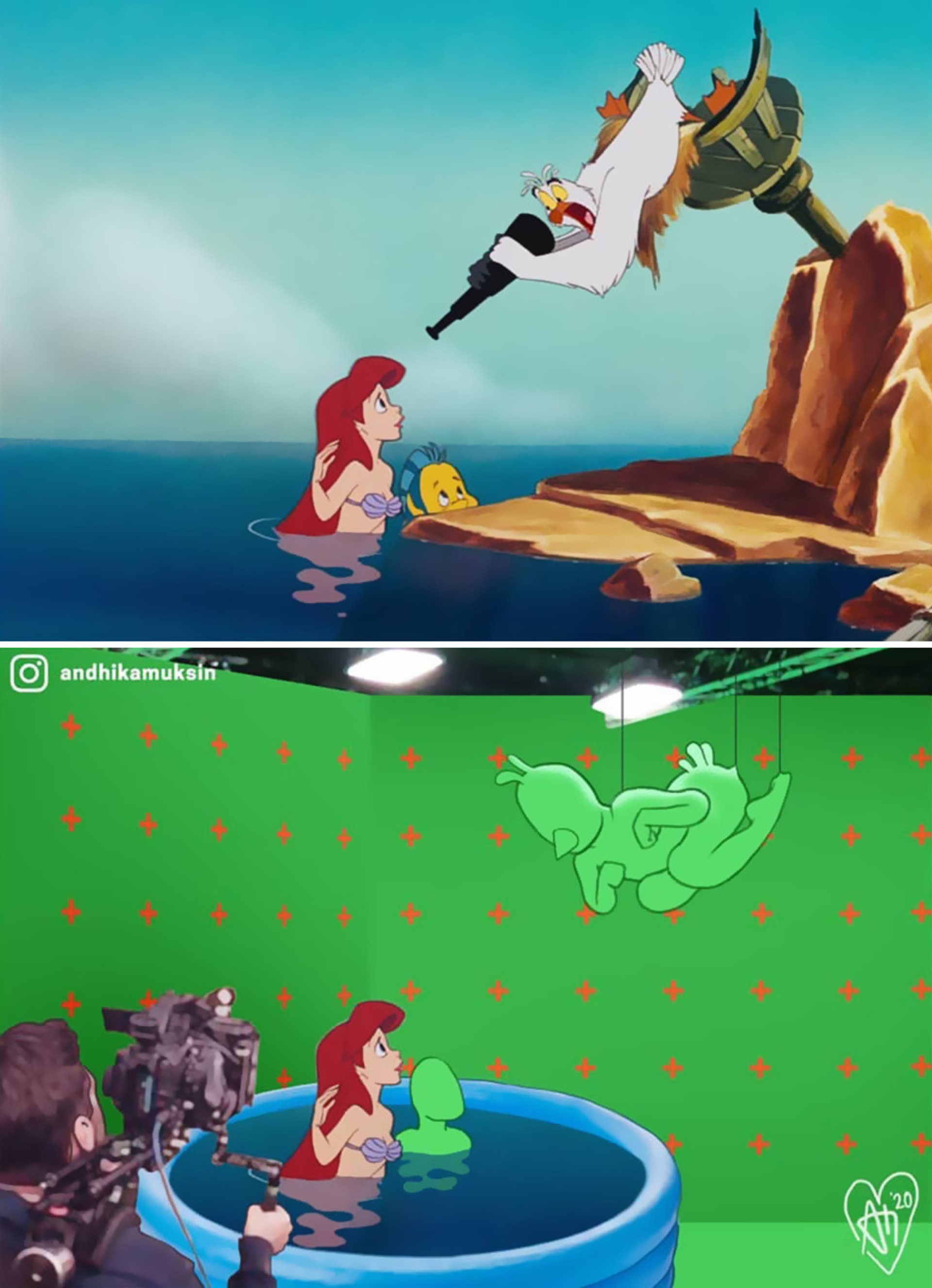 Natáčení pohádek od Disneyho.