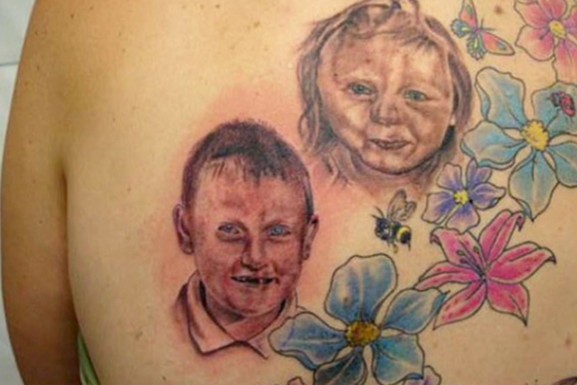 Krásné tetování dětí.