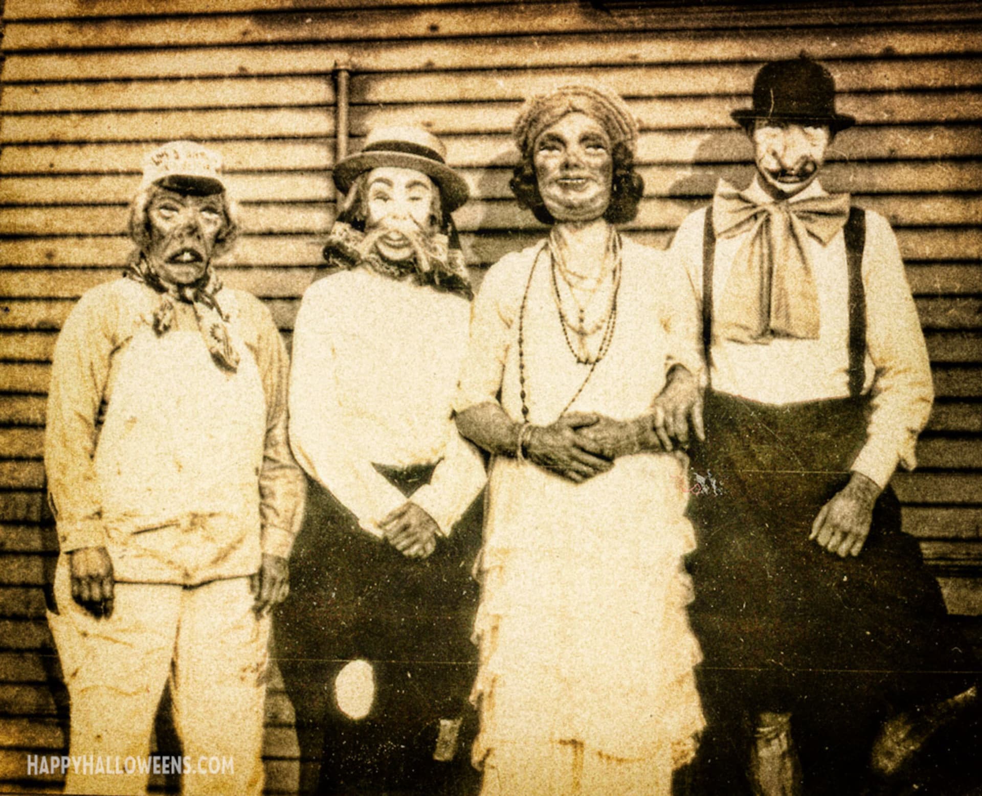 Halloweenské kostýmy před sto lety