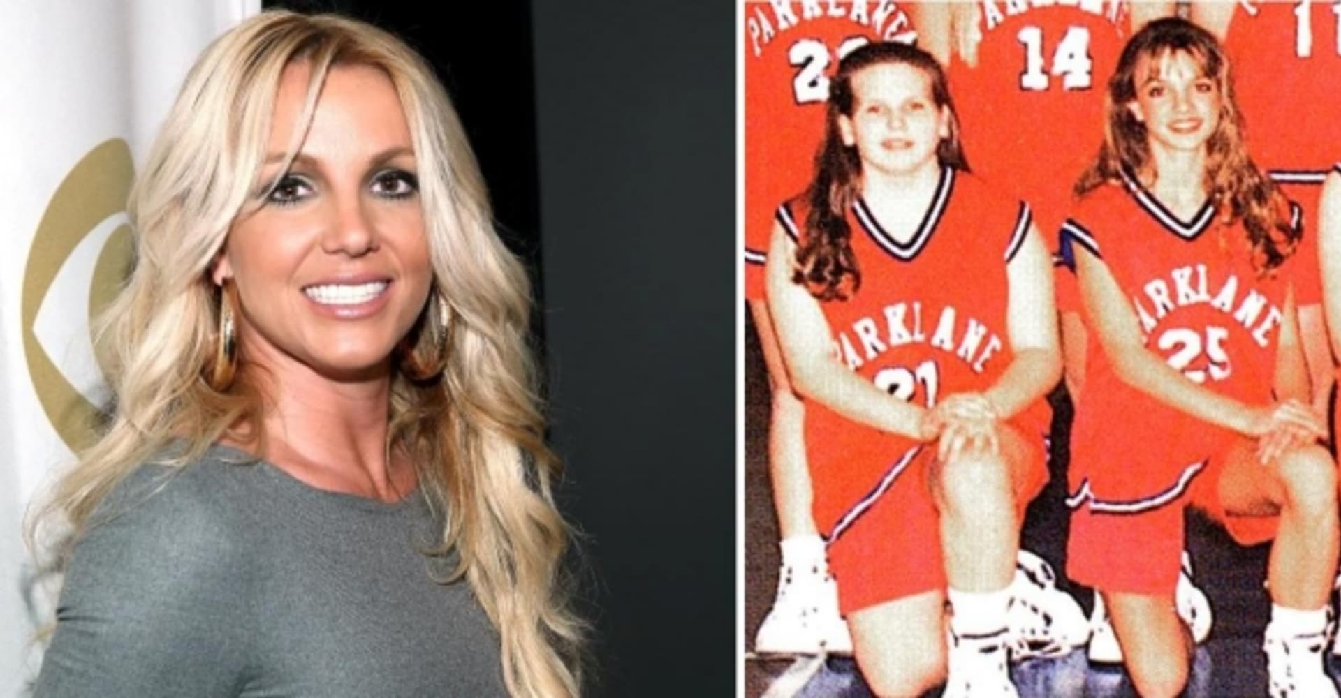 Zpěvačka Britney Spears... určitě si basketball ještě někdy zahraje...