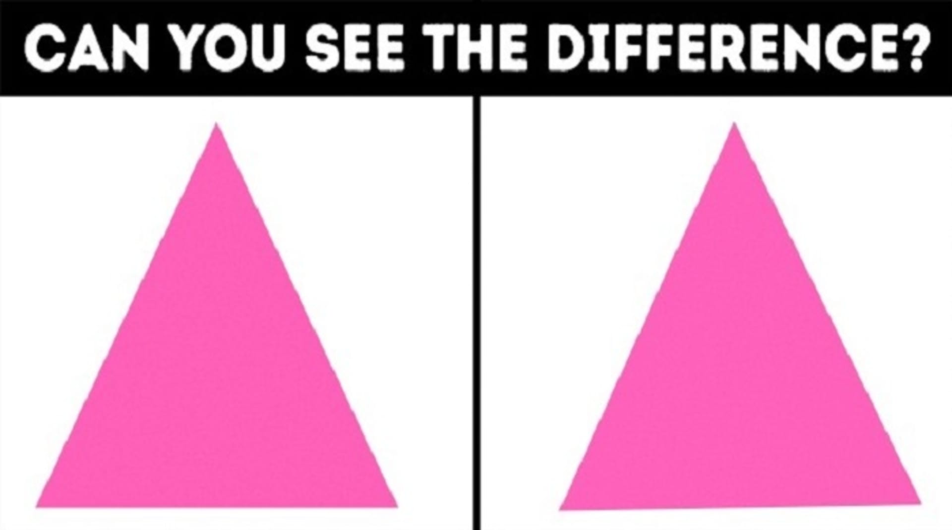 Optická hádanka - rozdíl mezi trojúhelníky 1