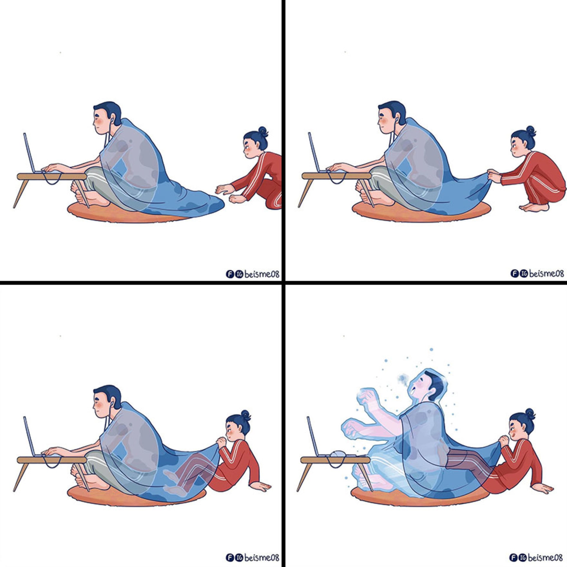 Vietnamská umělkyně tvoří zamilované ilustrace 3