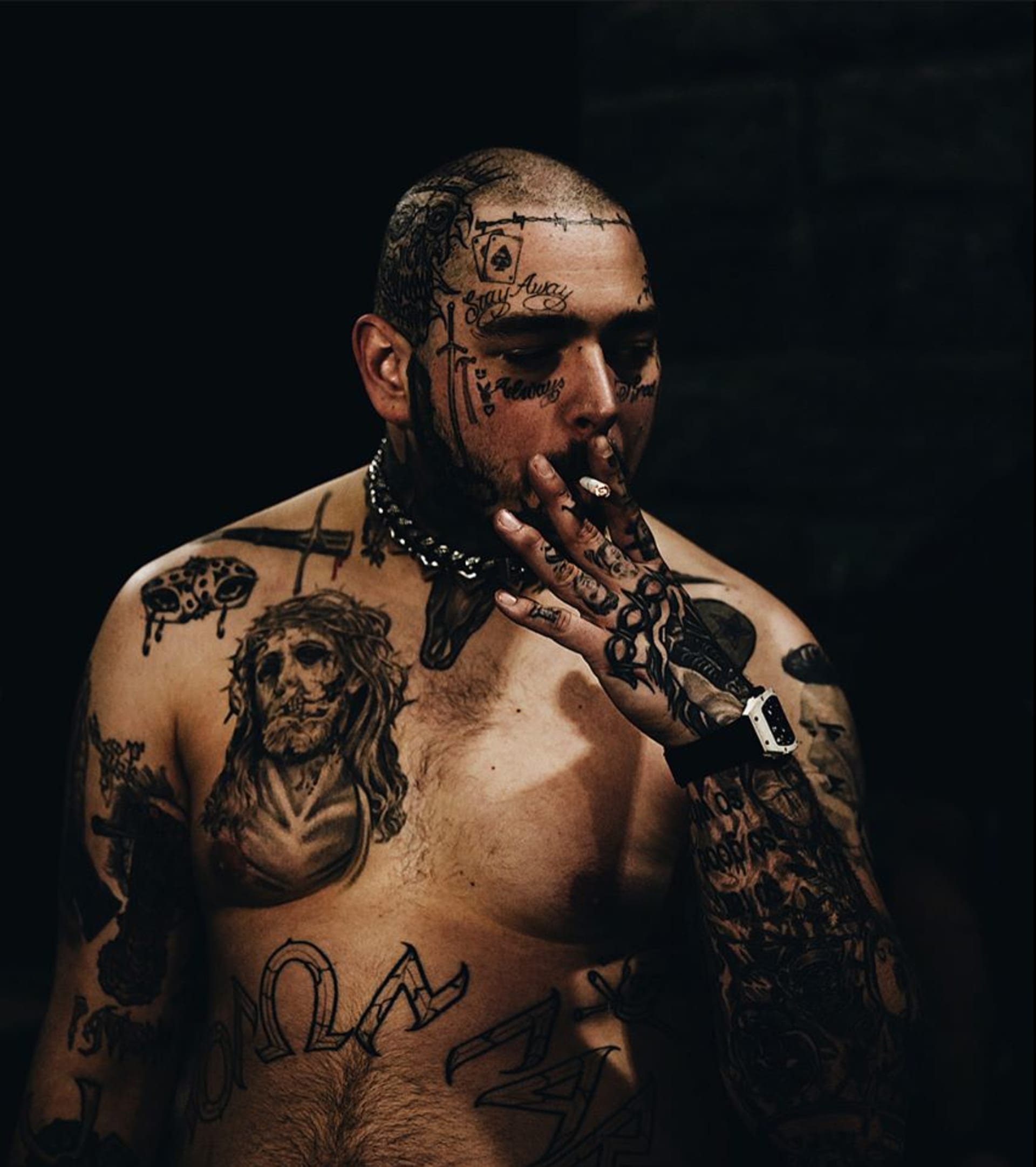 Post Malone ukázal další tetování.