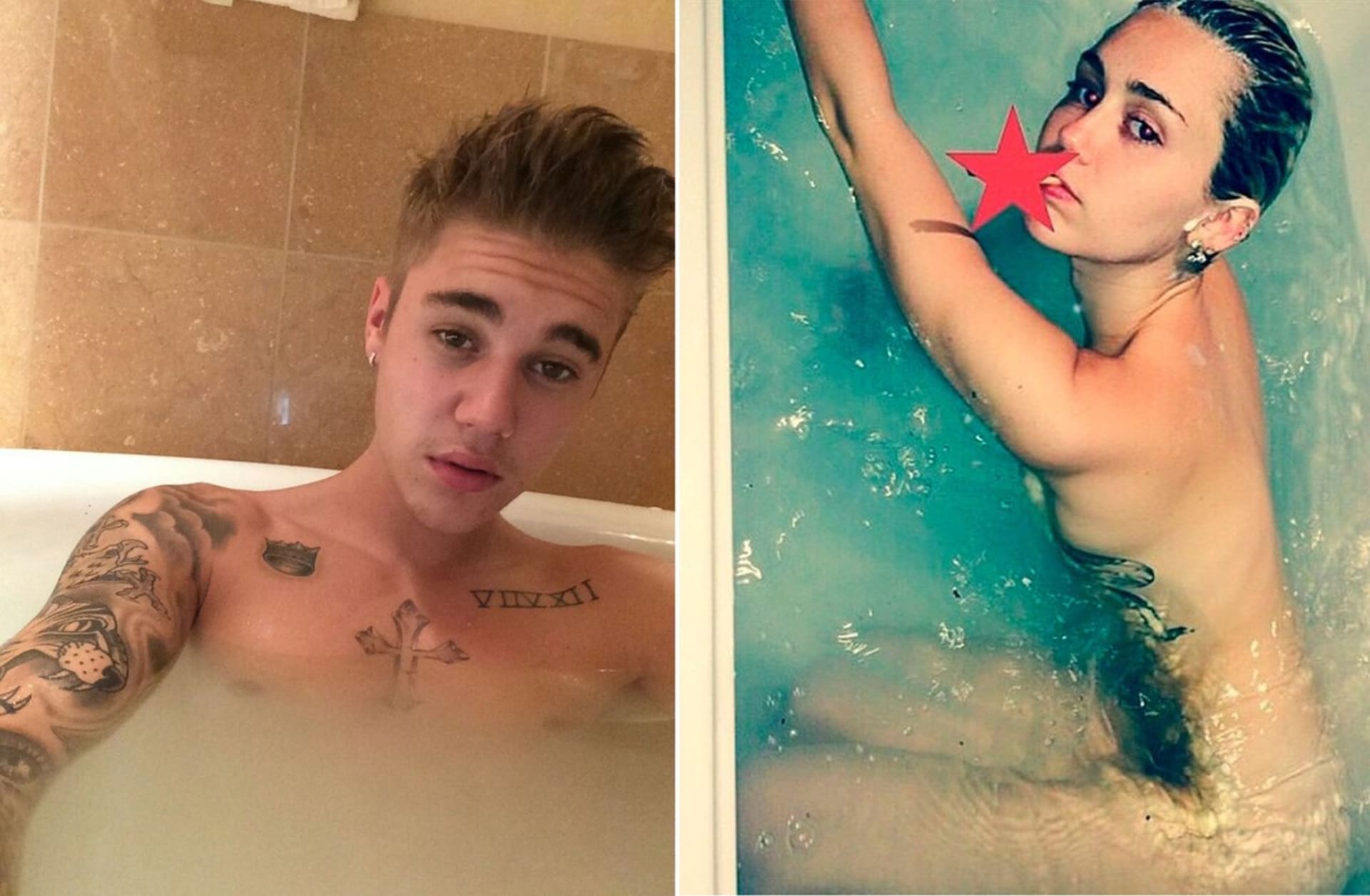 Justin Bieber a Miley si užívají pěnovou koupel