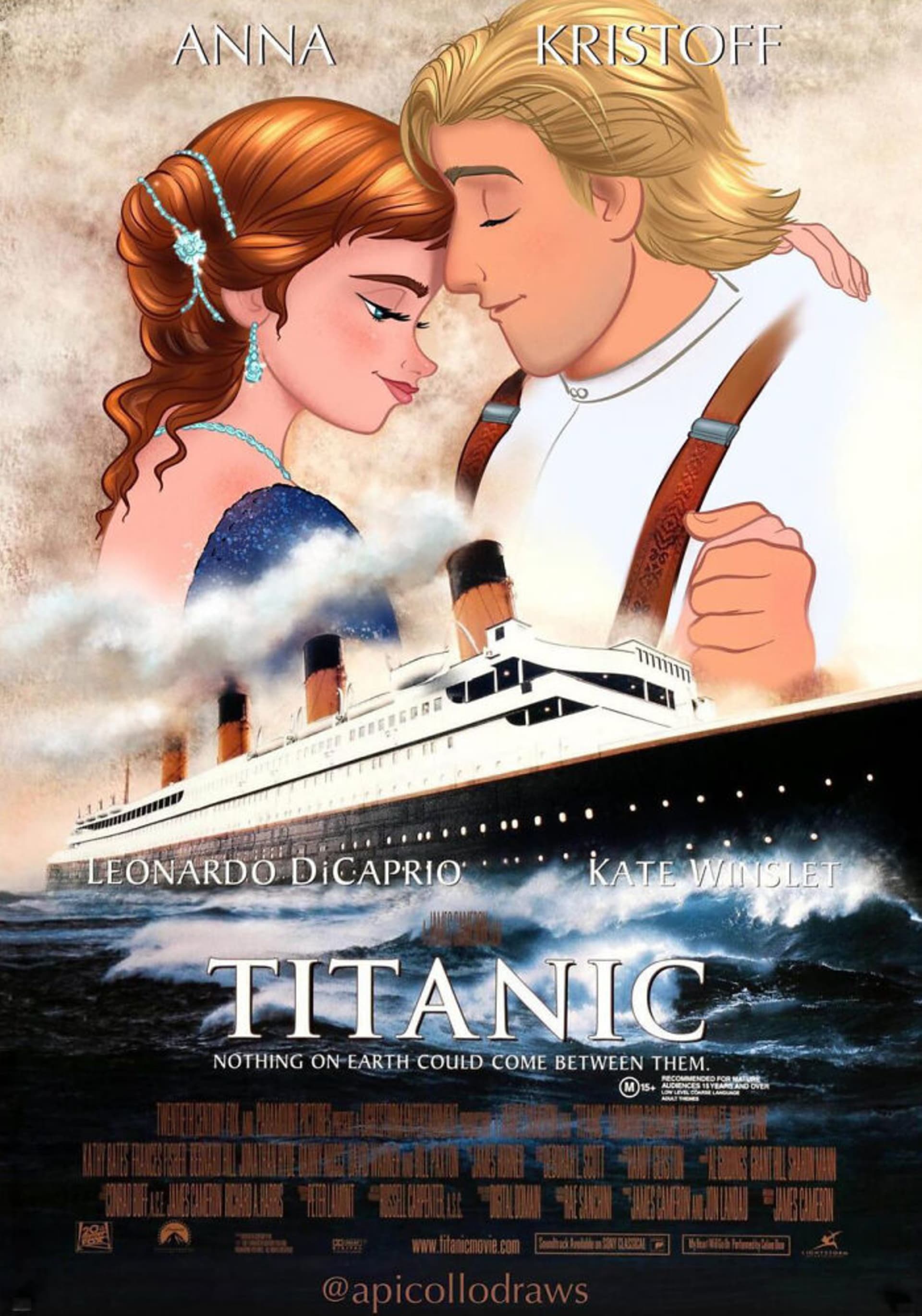 Slavné filmové plakáty předělané do postav od Disneyho 10
