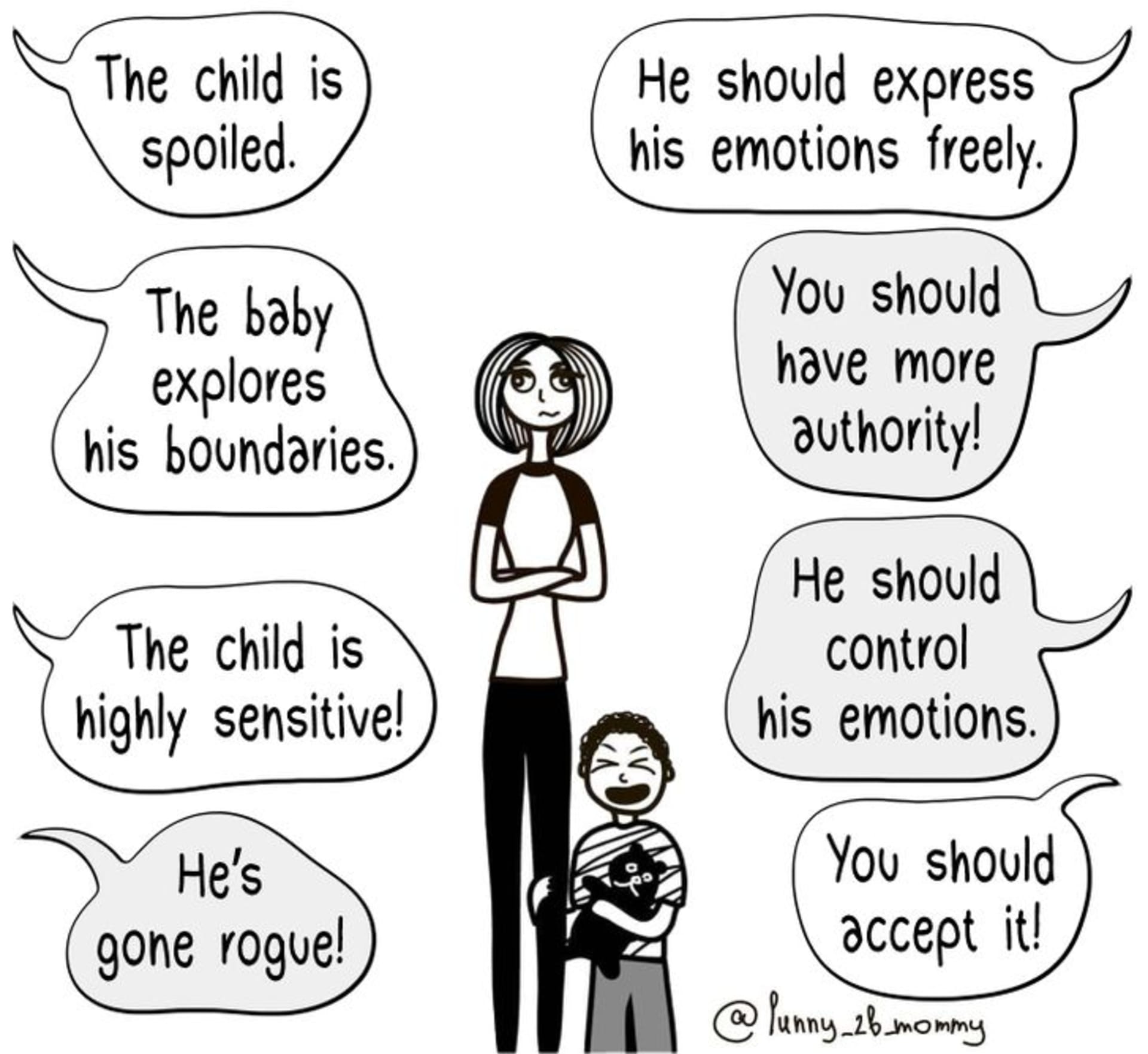 Ironické ilustrace o mateřství 3