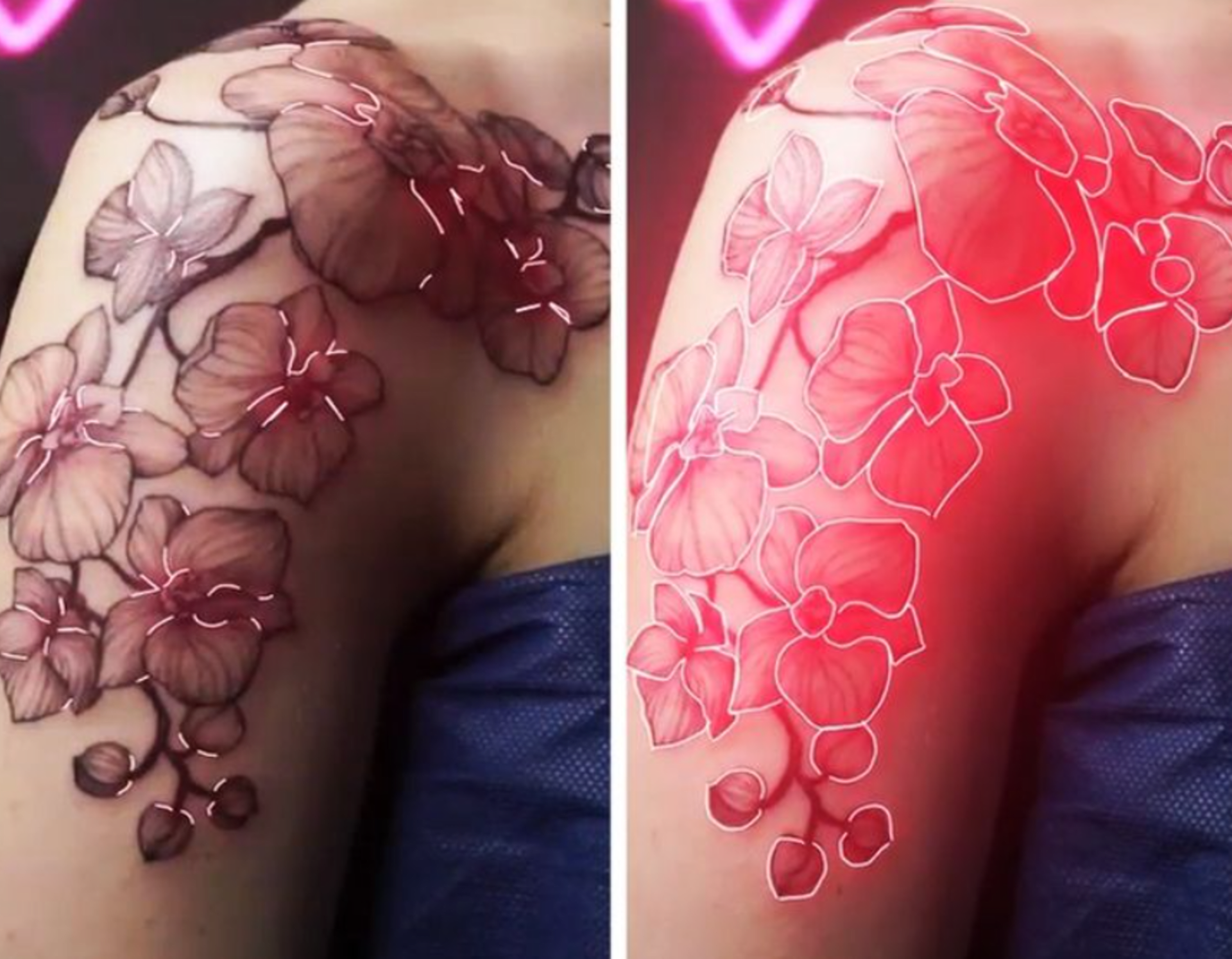 Tatér umí vytvořit svítící tetování 10
