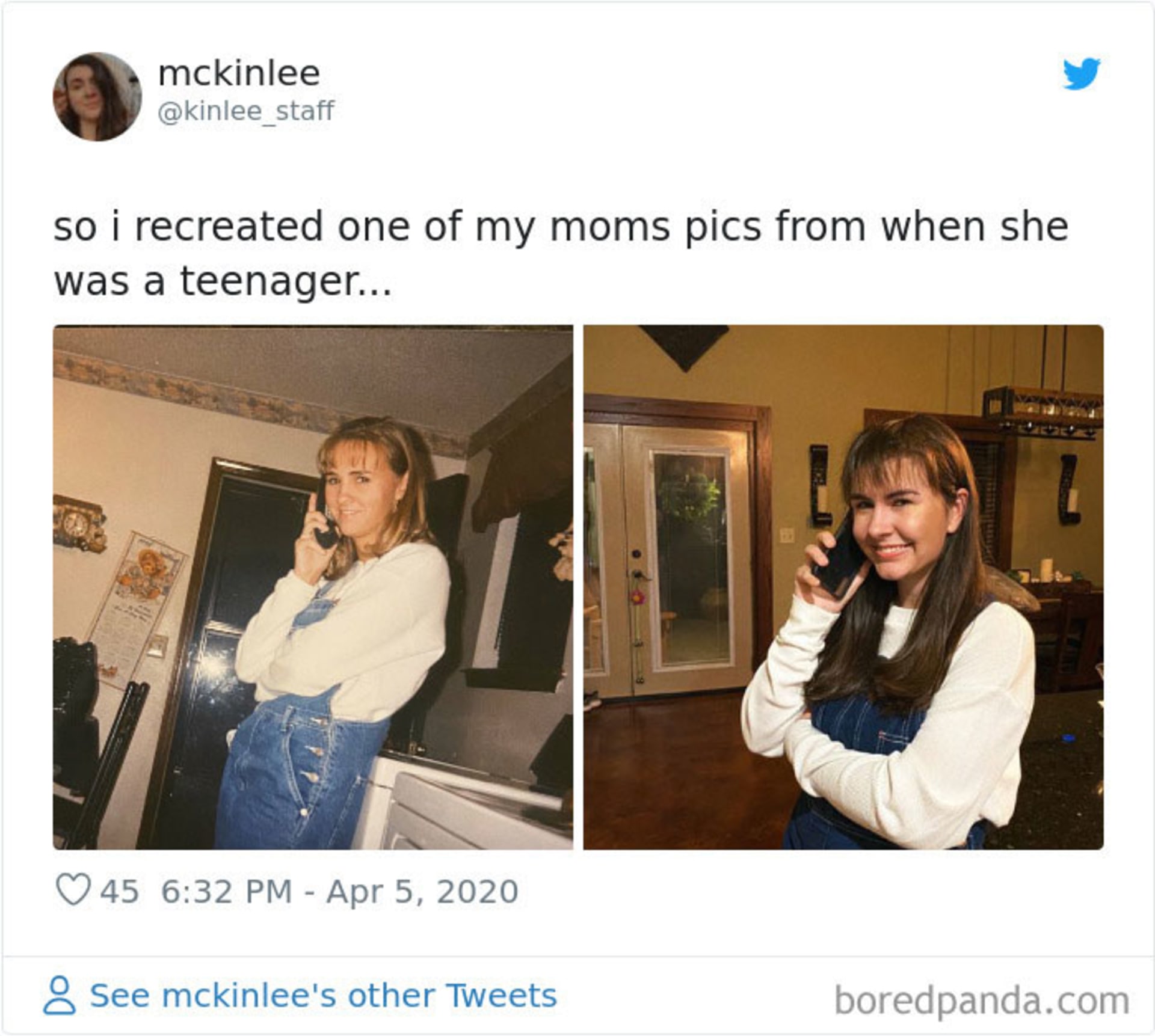 Dcery napodobují staré fotky svých matek 10