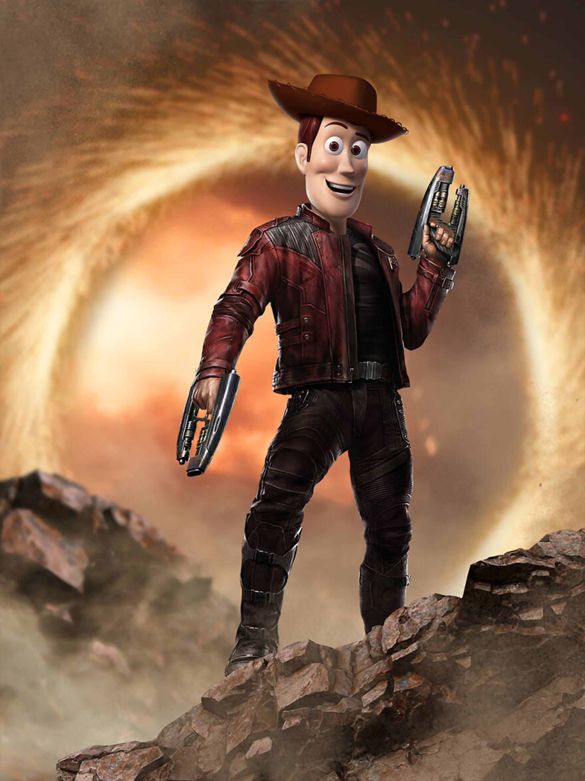 Star Lord And šerif Woody