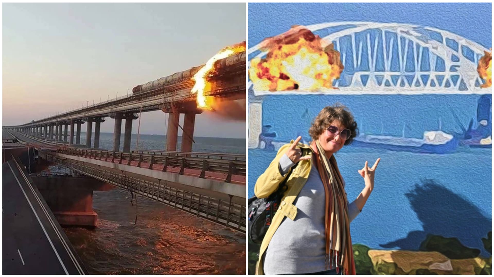 Exploze Kerčského mostu pobavila Ukrajince