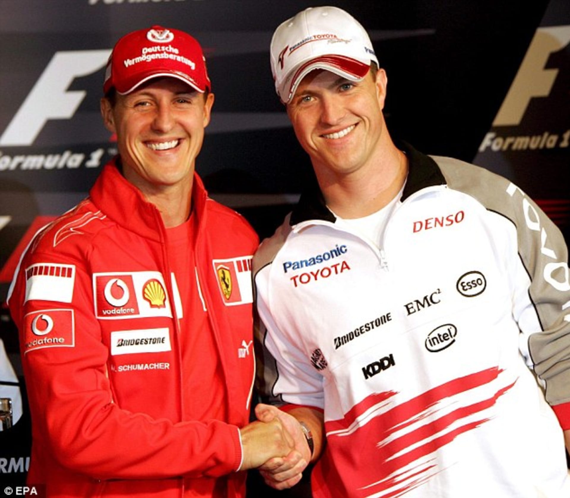 Ralf Schumacher se svým starším bratrem Michaelem