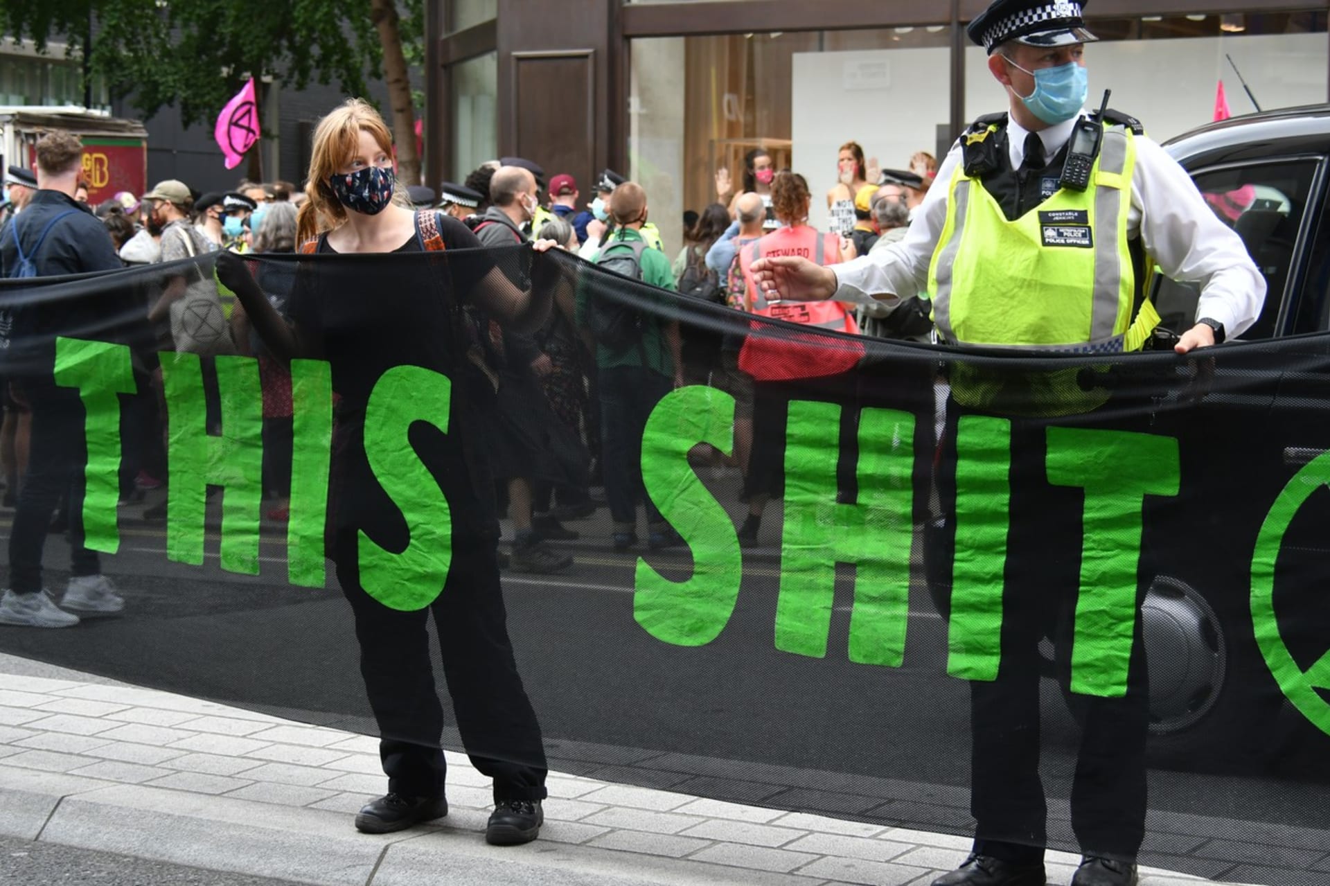 Protest v Londýně