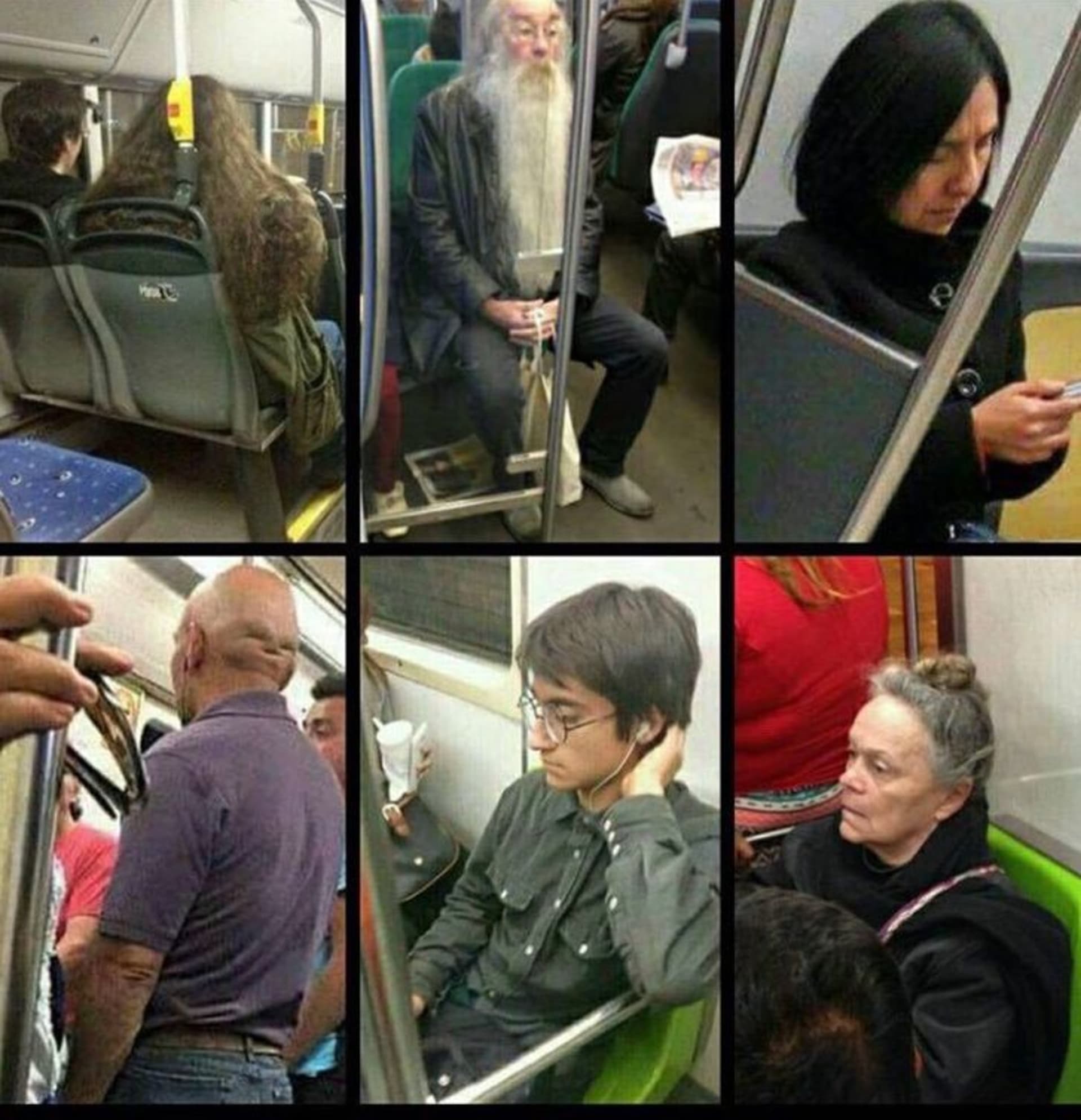 BONUS: Dvojníci z Harryho Pottera v městské hromadné dopravě