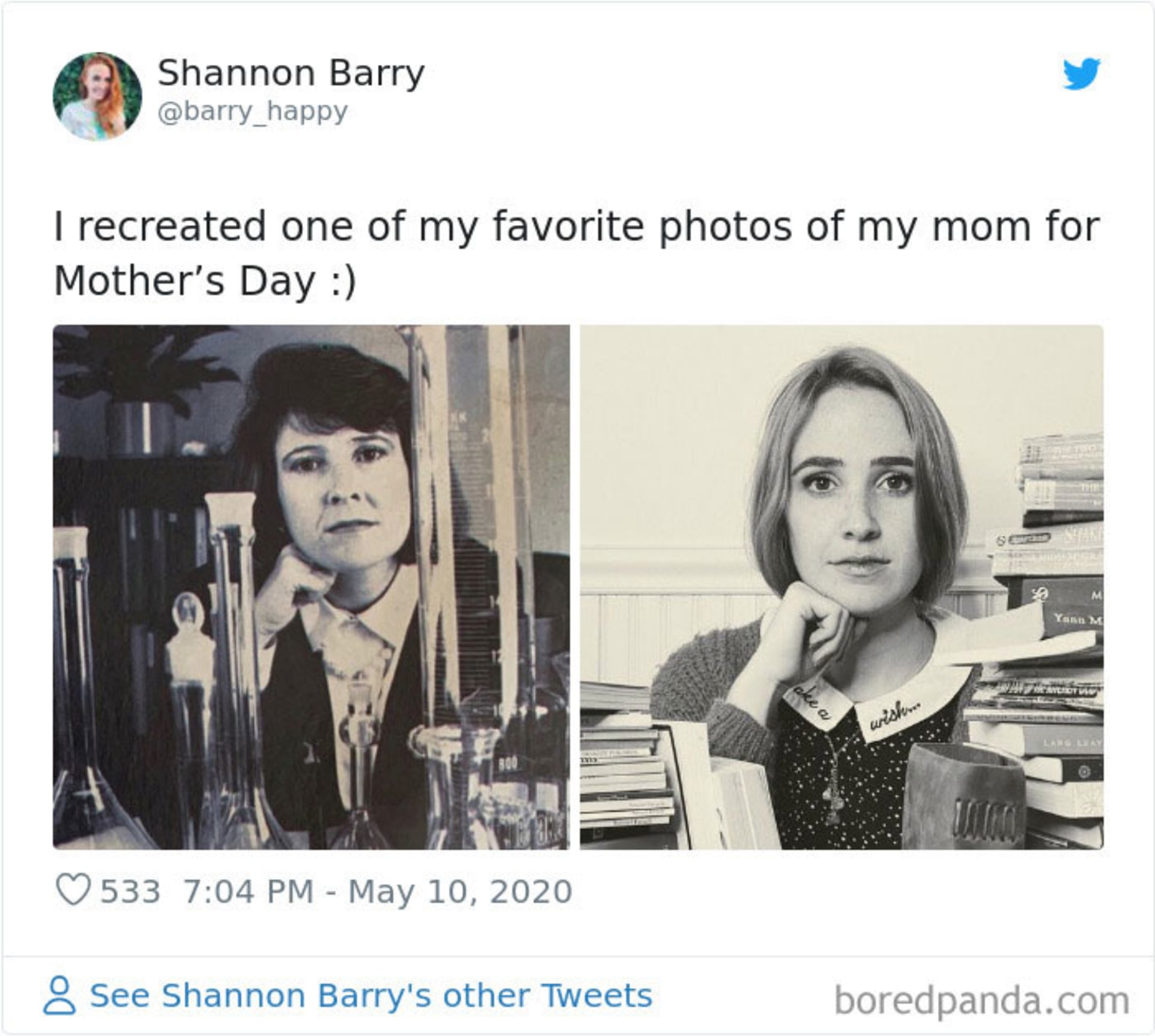 Dcery napodobují staré fotky svých matek 4
