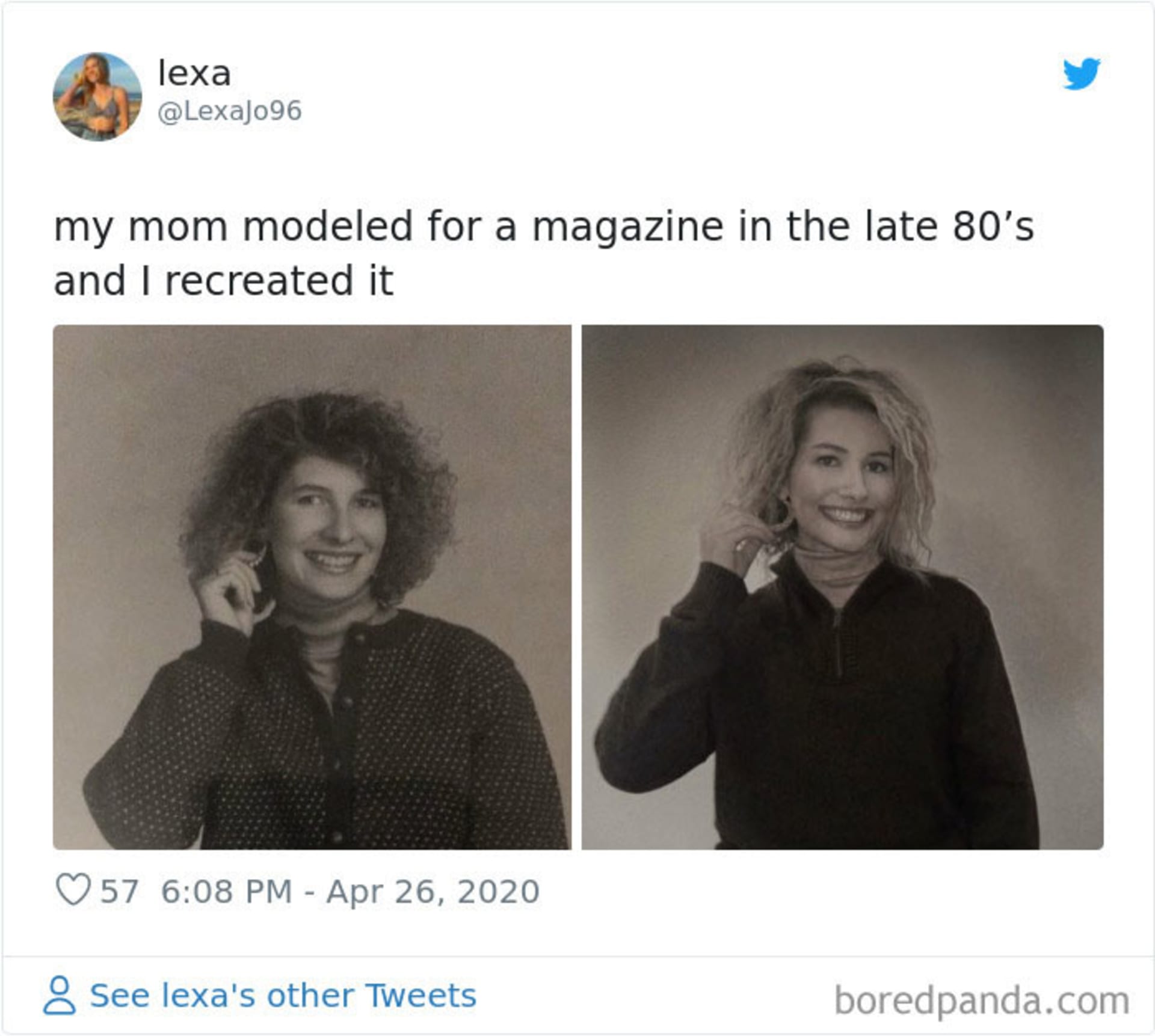 Dcery napodobují staré fotky svých matek 11