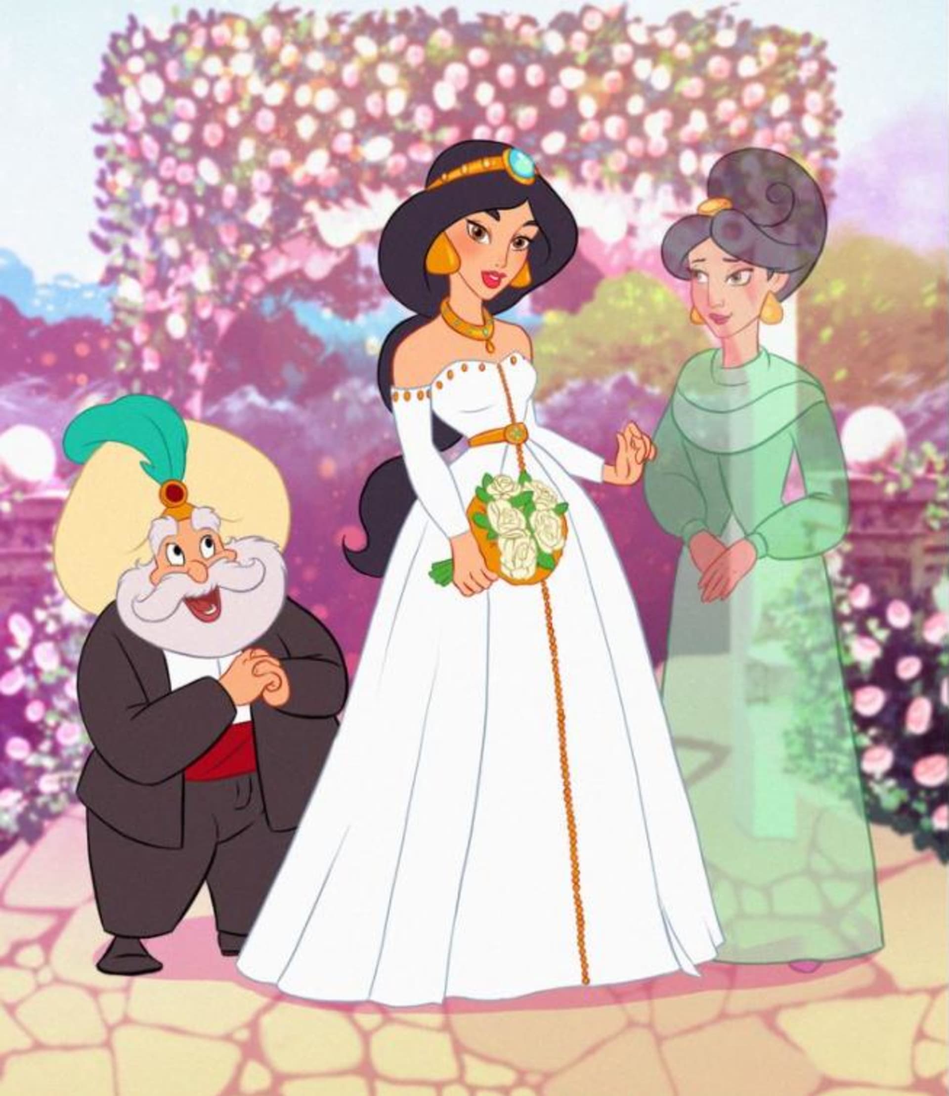 Kreslené postavy na svatbě 6