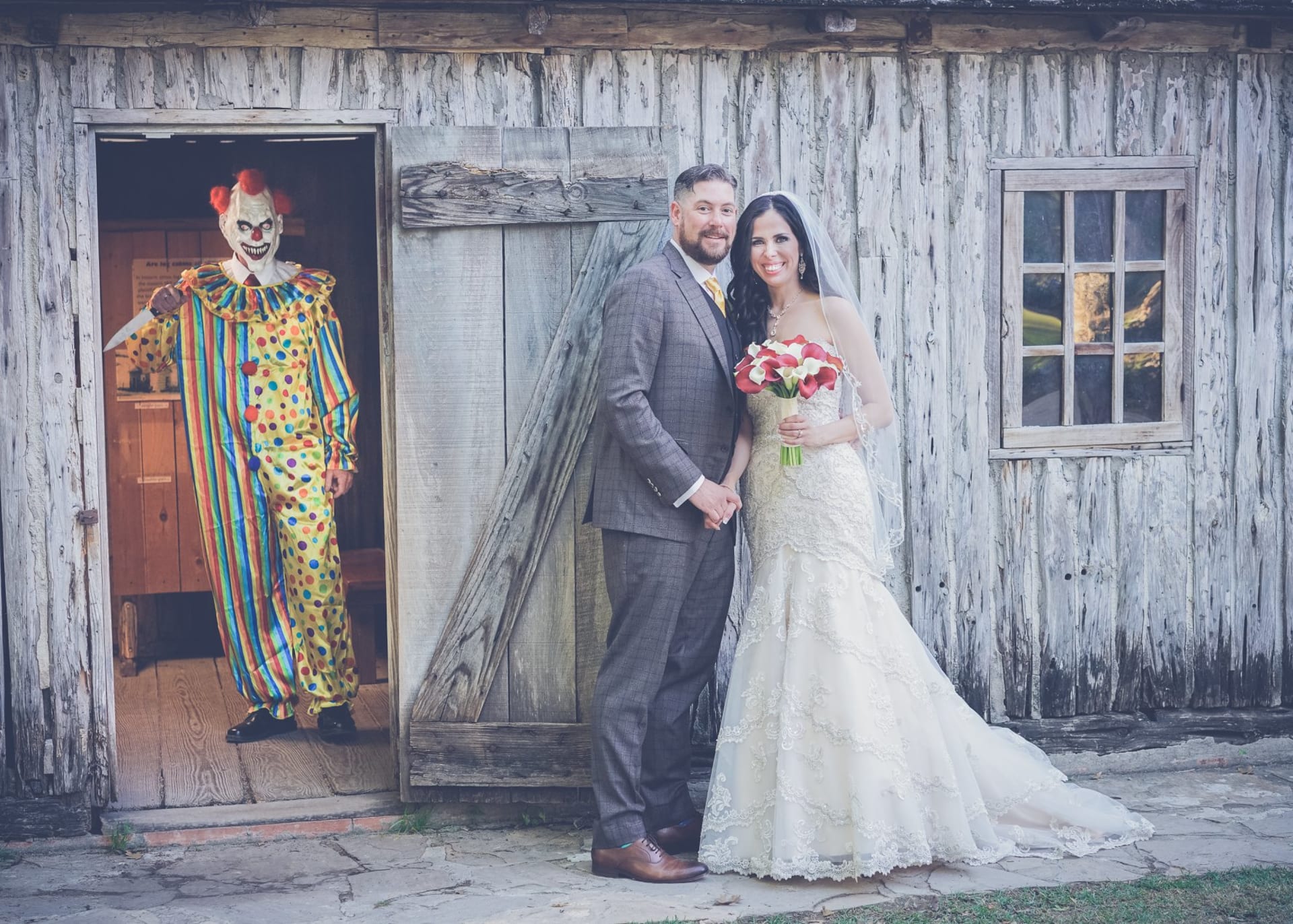 Děsivá fotka ze svatby. 1