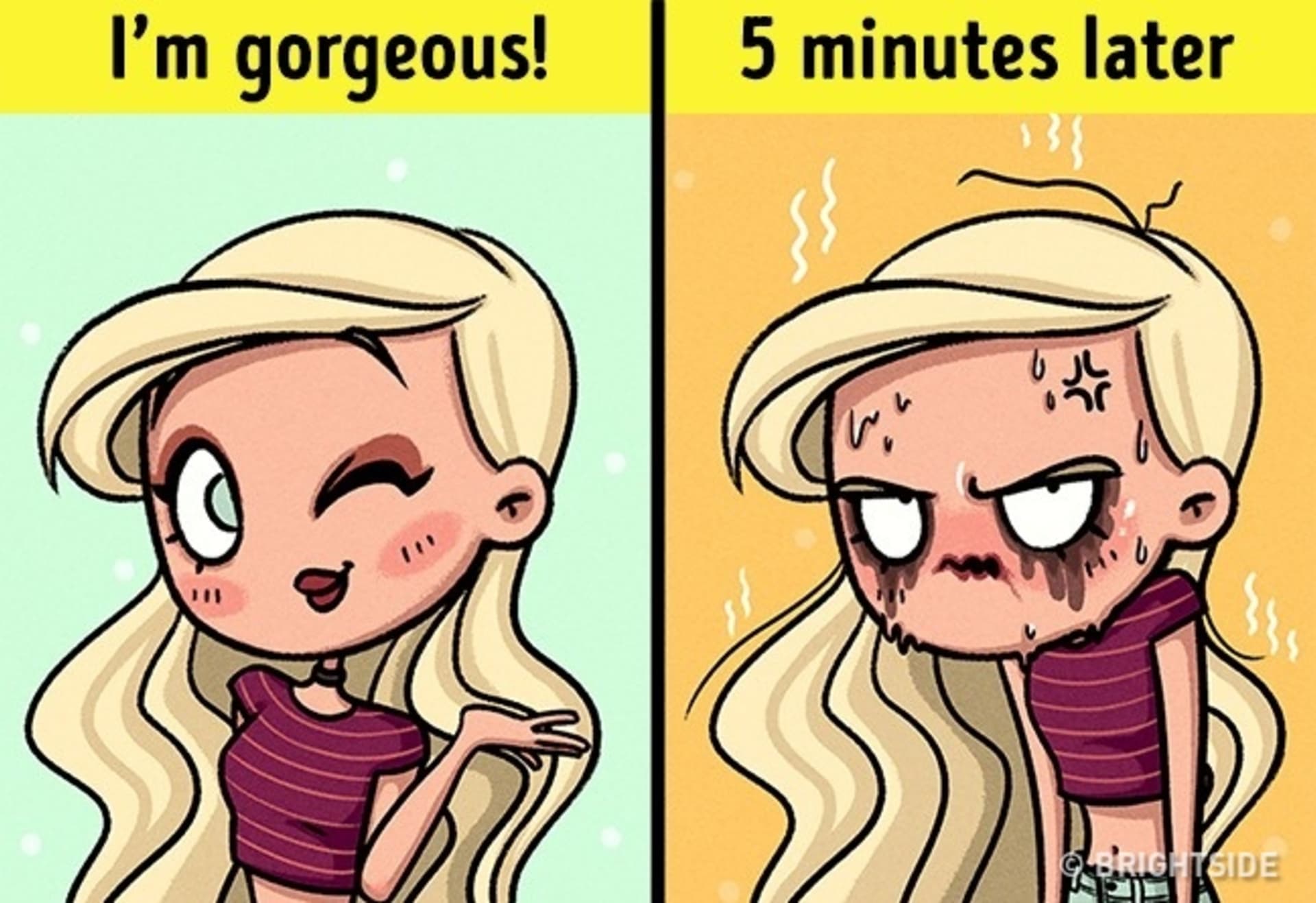 Léto vs. make-up.