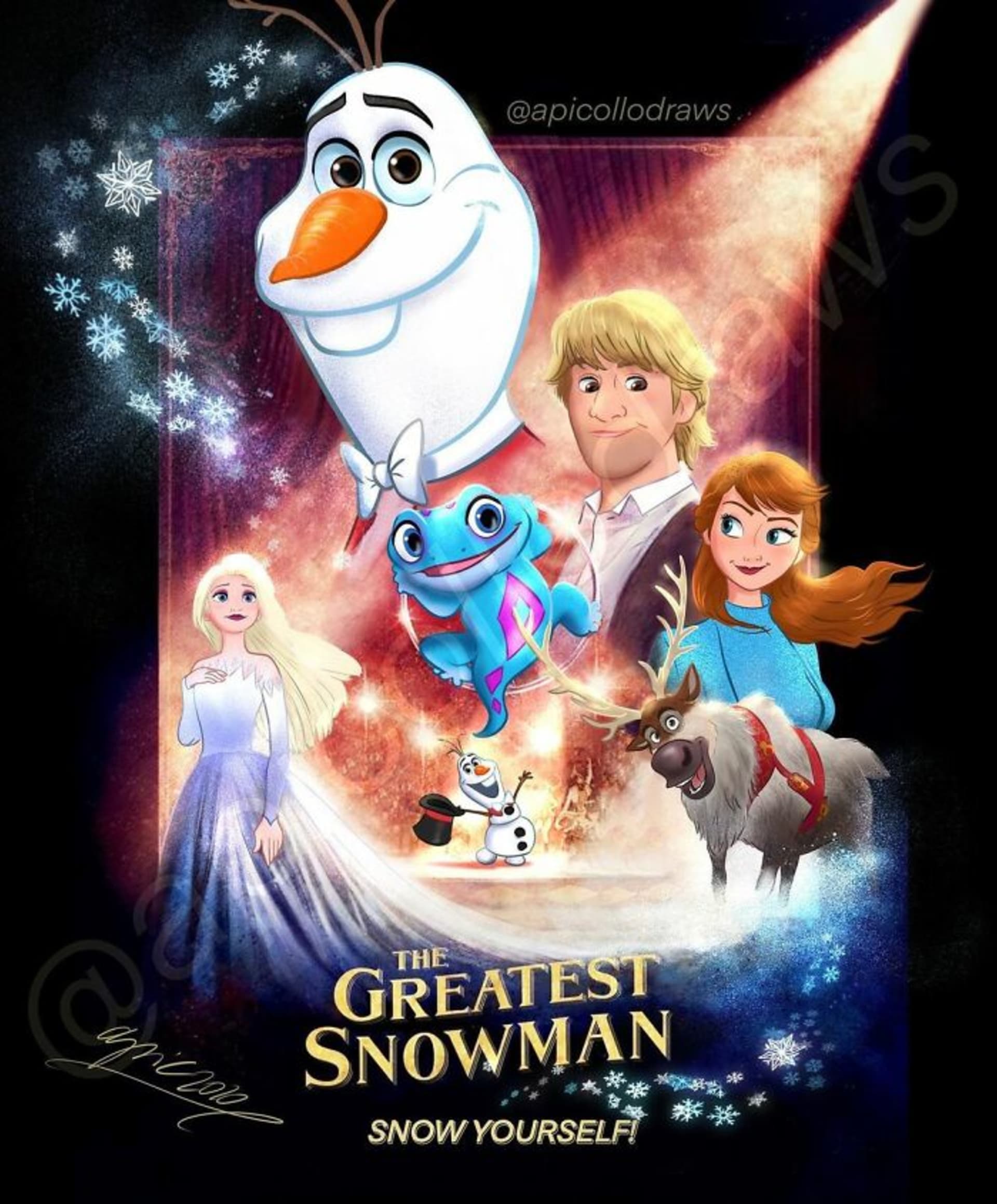 Slavné filmové plakáty předělané do postav od Disneyho 7