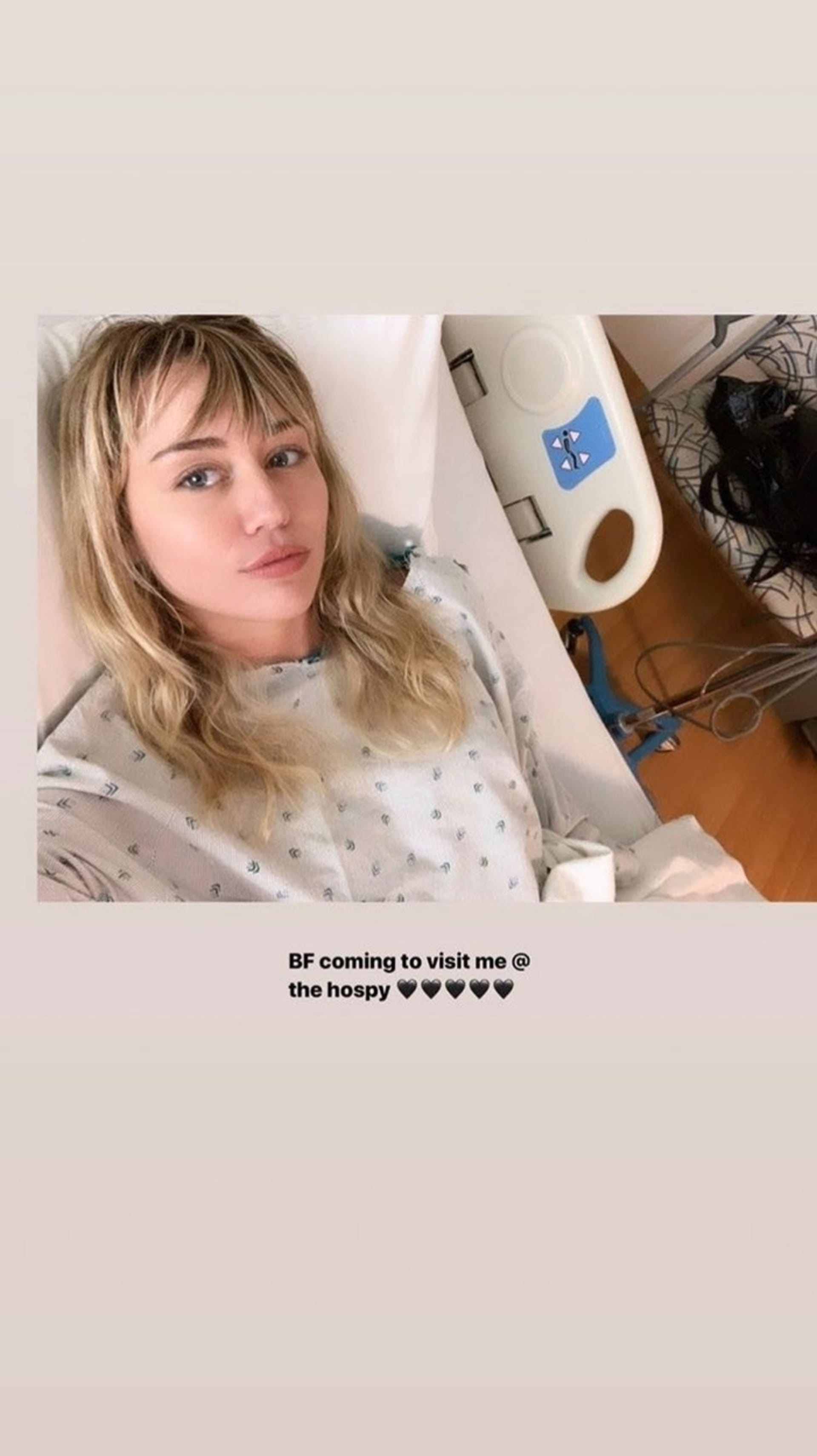 Miley skončila v nemocnici 2