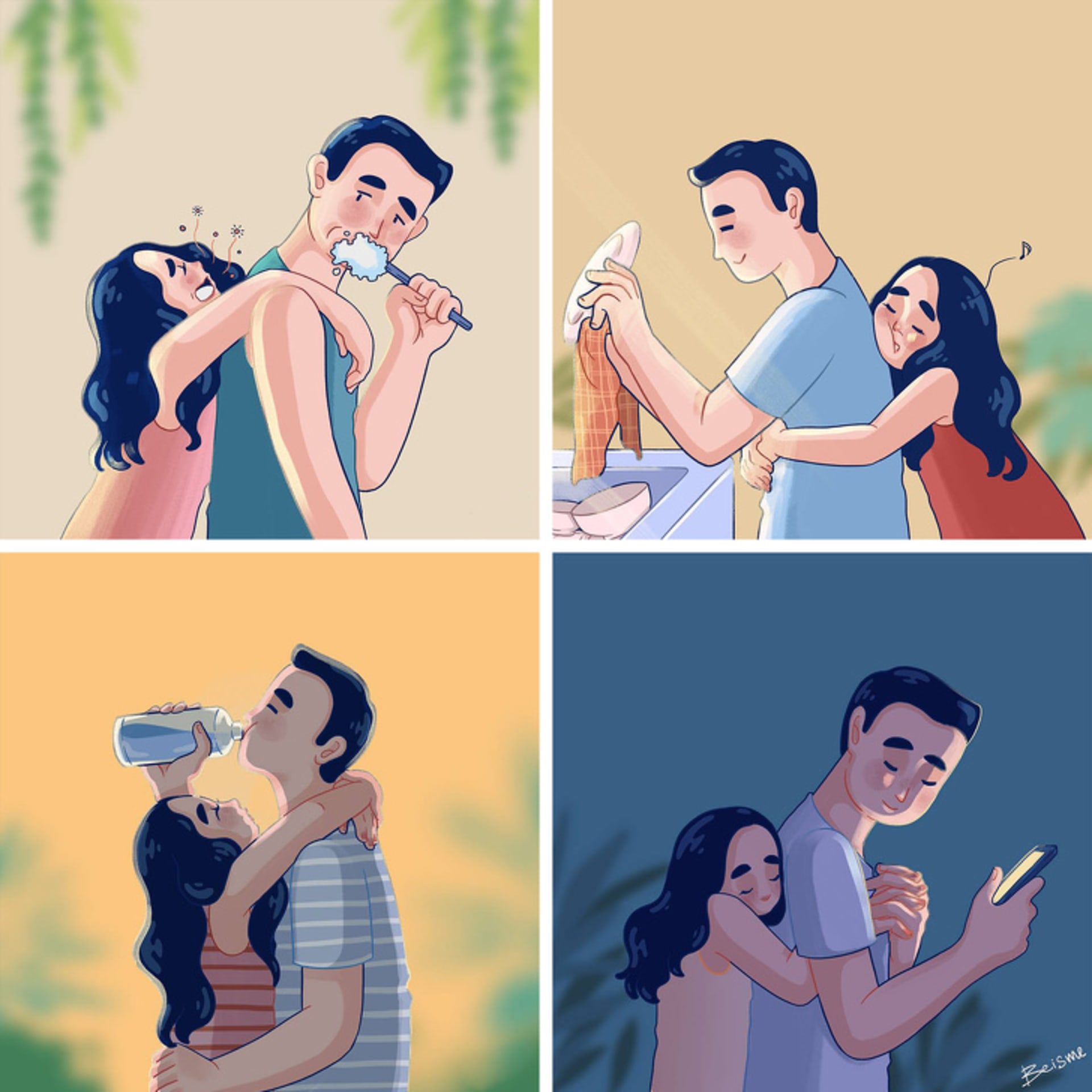 12 trefných ilustrací o vztahu 8