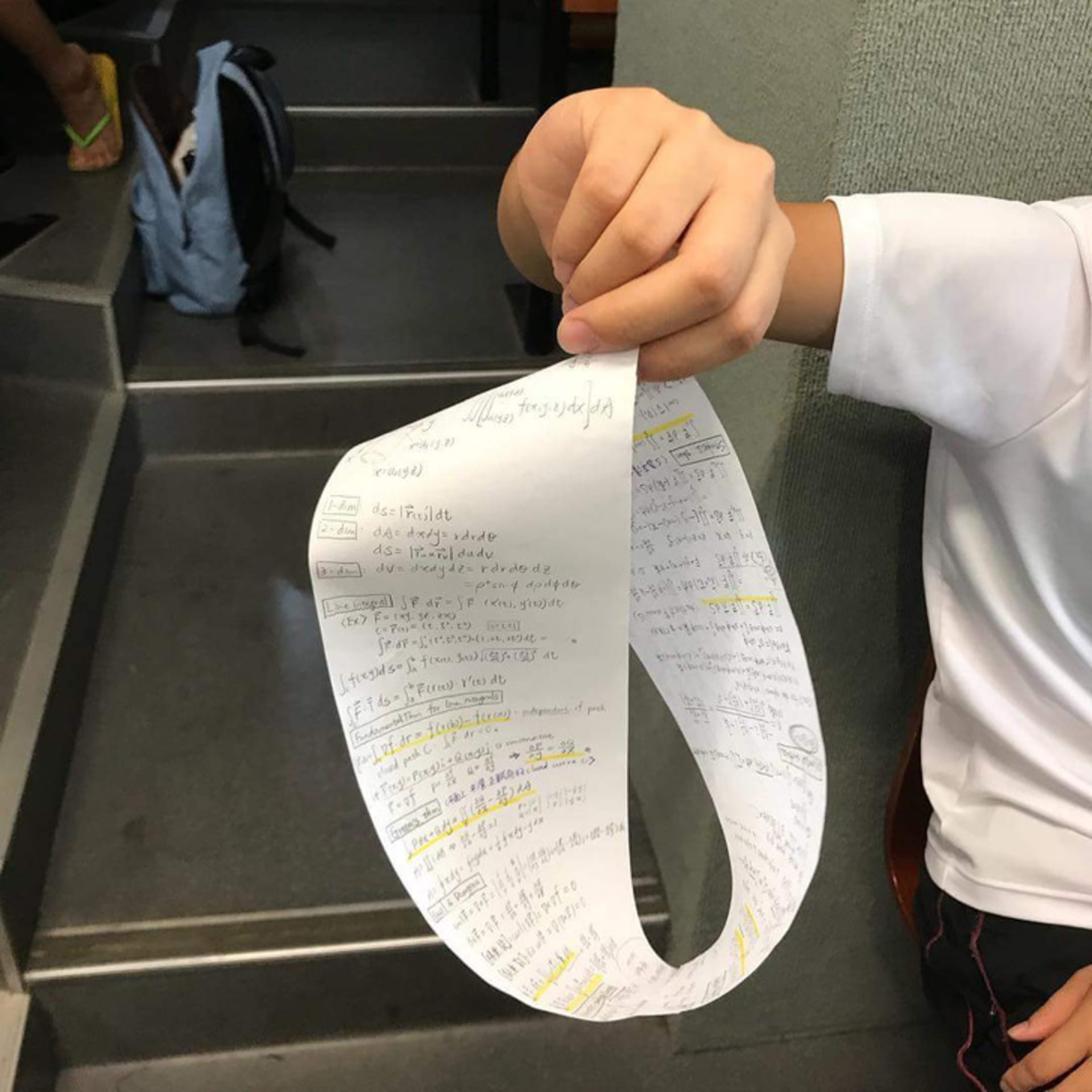 K testu si žáci mohli přinést poznámky na jednostranném papíru.