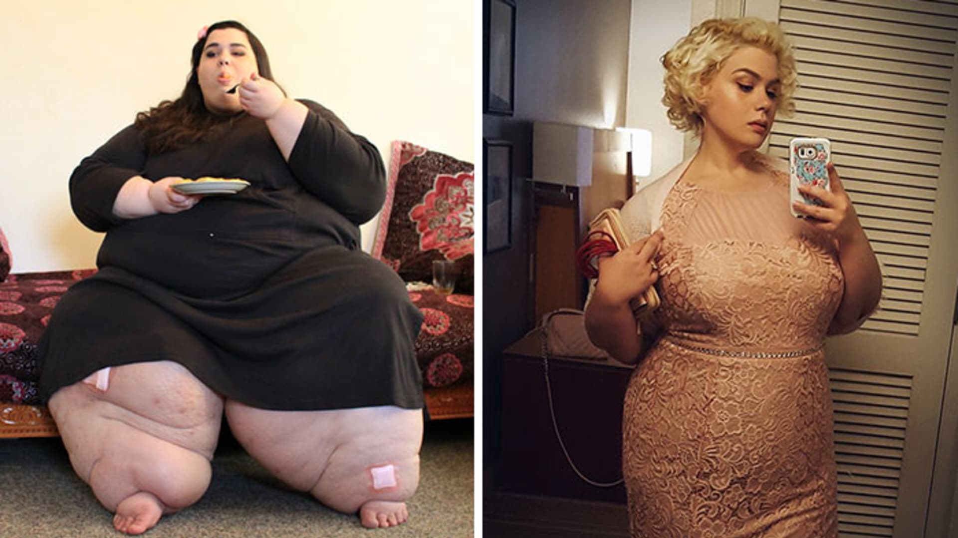 Amber Rachdi vážila před svou proměnou 300 kg, nyní je spokojená se svými 107 kg
