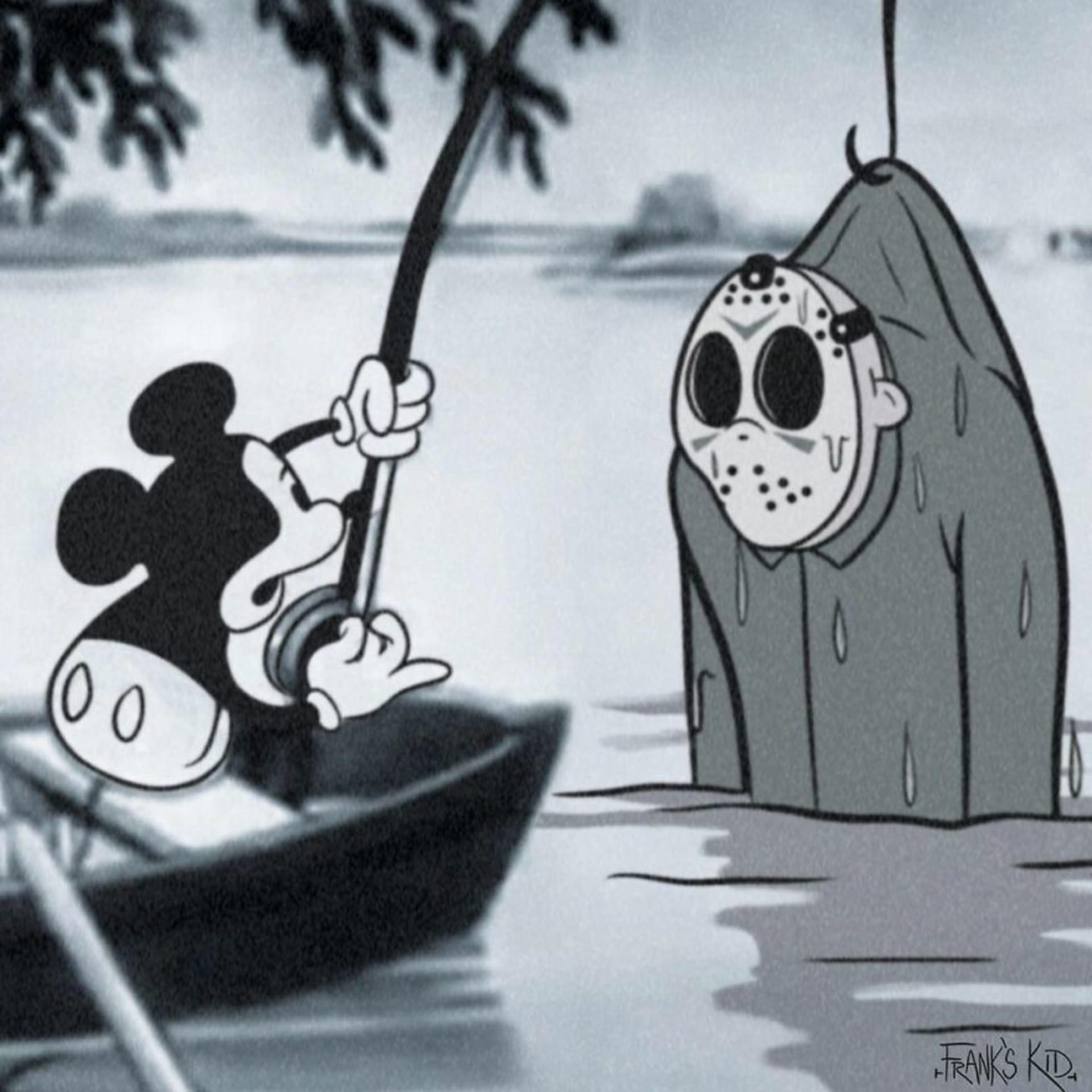 Mickey Mouse ve společnosti známých hororových postav 1