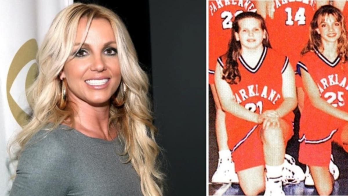 Zpěvačka Britney Spears... určitě si basketball ještě někdy zahraje...