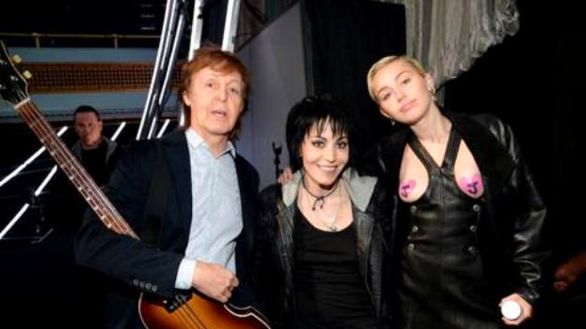 Paul McCartney, Joan Jett a Miley Cyrus