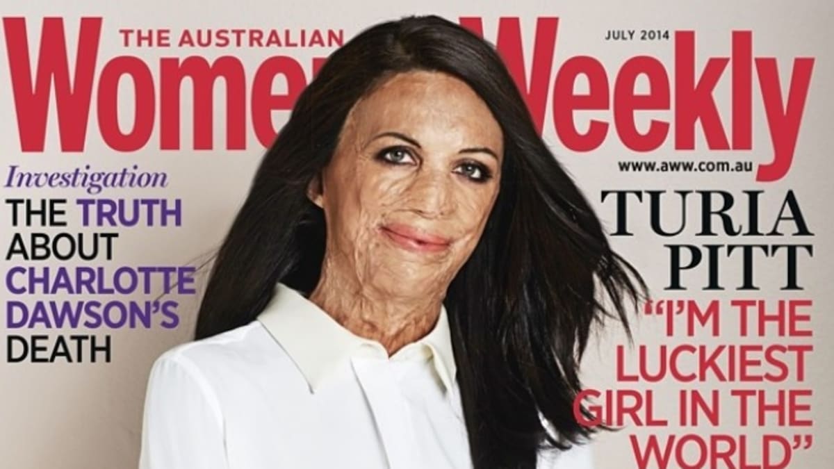 Popálená Turia Pitt se dostala na titulní stranu nejprodávanějšího australského časopisu.