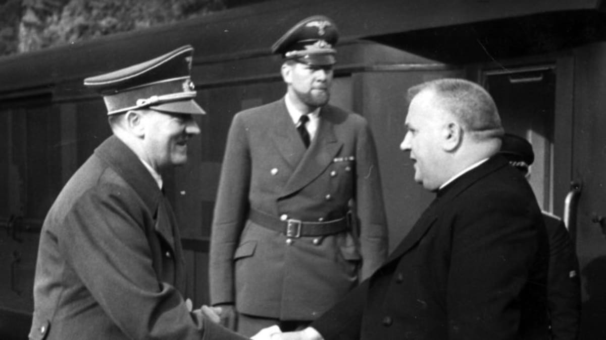 Jozef Tiso s Adolfem Hitlerem