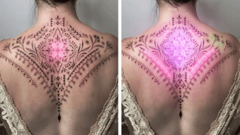 Tatér umí vytvořit svítící tetování