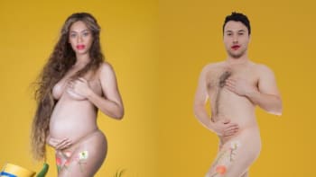 Ben Yahr přetvořil slavné těhotenské fotky Beyoncé