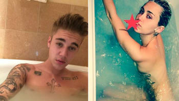 FOTOGALERIE: Nazí v koupelně, ale s mobilem! Podívejte se na intimní selfíčka Justina Biebera, Miley Cyrus a dalších exhibicionistů!